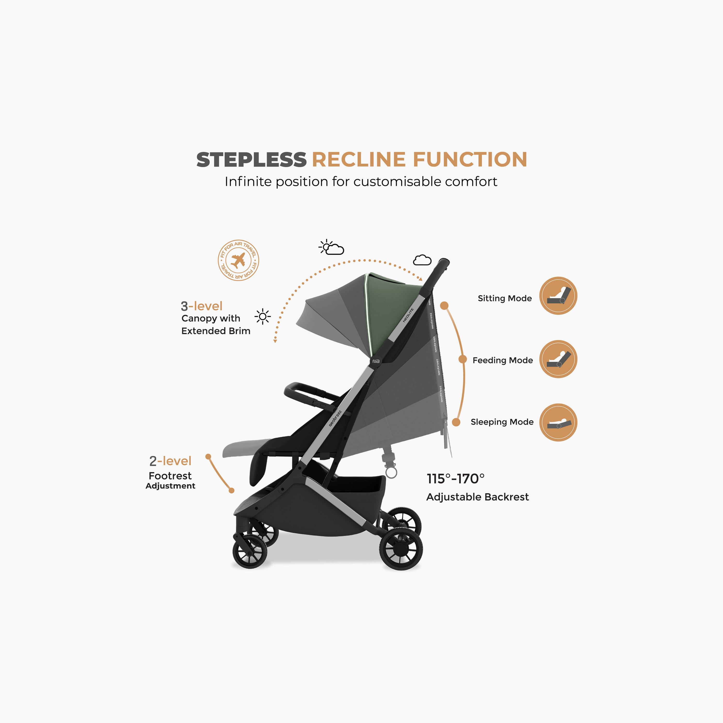 عربة أطفال للسفر فائقة الانضغاط للكبائن مع مظلة نيولايت من نيوبريز-baby-gear-strollersandprams-strollers-image-3