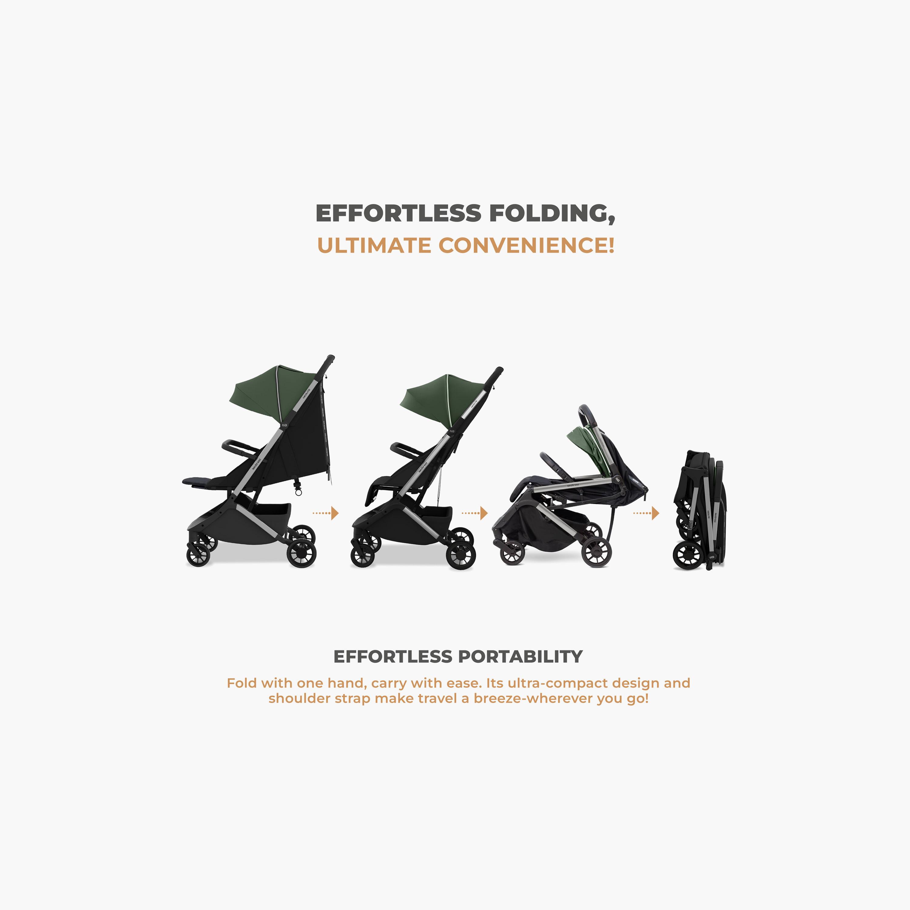 عربة أطفال للسفر فائقة الانضغاط للكبائن مع مظلة نيولايت من نيوبريز-baby-gear-strollersandprams-strollers-image-5
