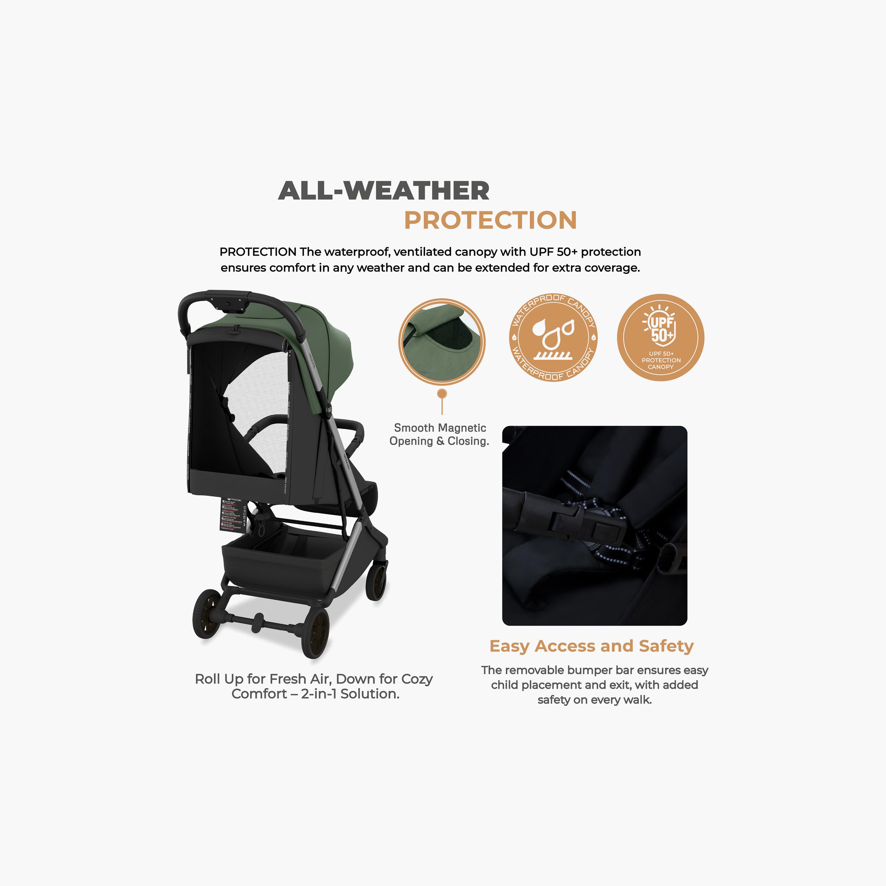 عربة أطفال للسفر فائقة الانضغاط للكبائن مع مظلة نيولايت من نيوبريز-baby-gear-strollersandprams-strollers-image-8