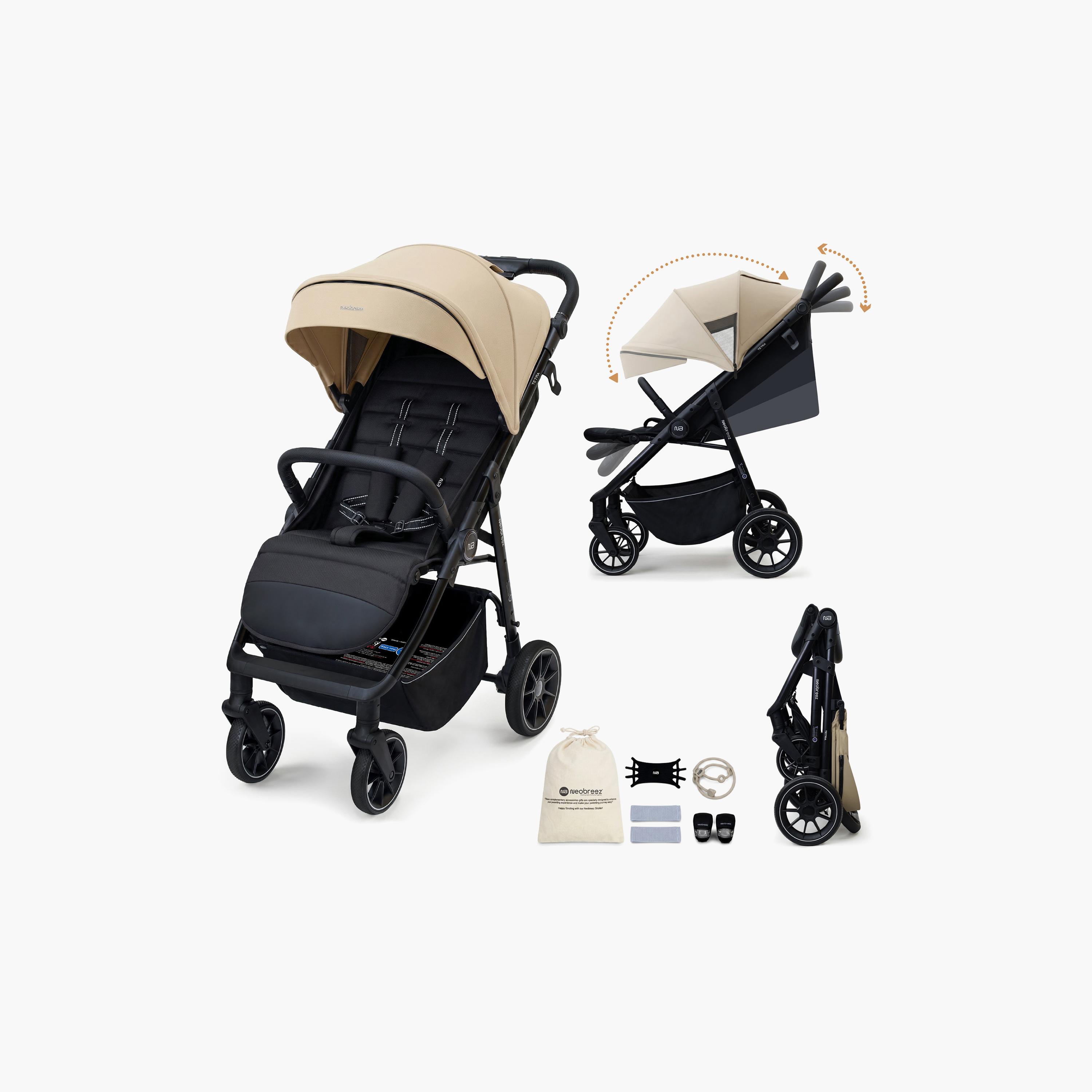 عربة أطفال تترا مع حامل كوب ومظلة من نيوبريز-baby-gear-strollersandprams-strollers-image-12