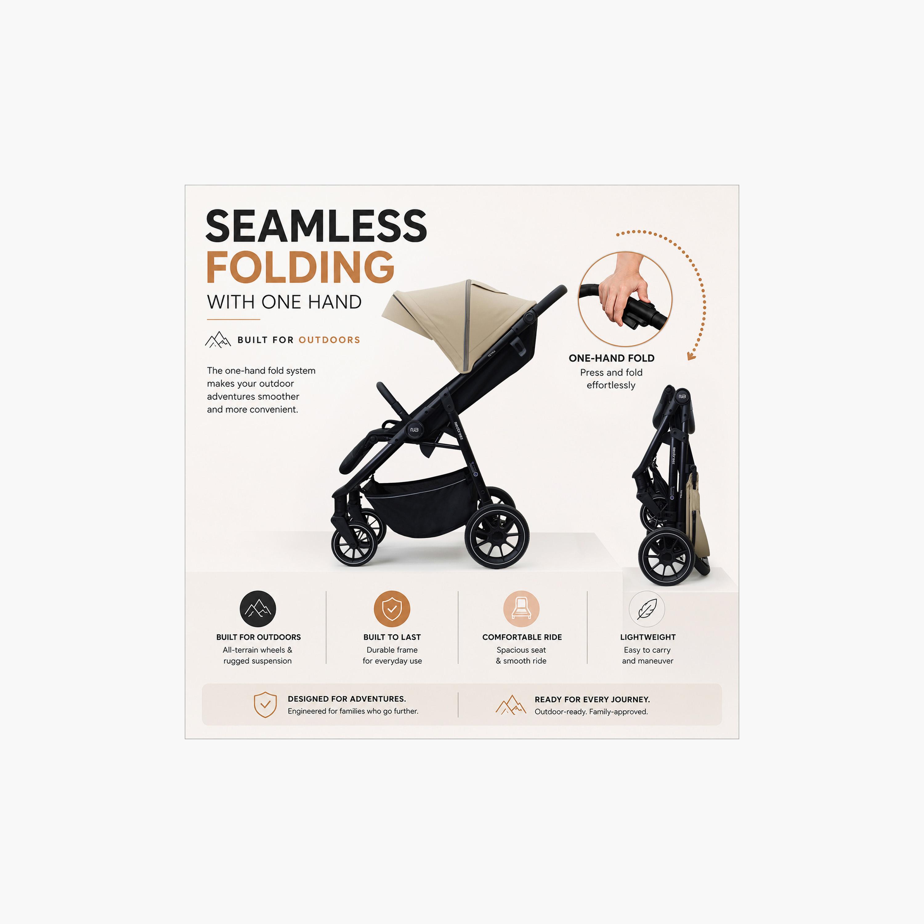عربة أطفال تترا مع حامل كوب ومظلة من نيوبريز-baby-gear-strollersandprams-strollers-image-14