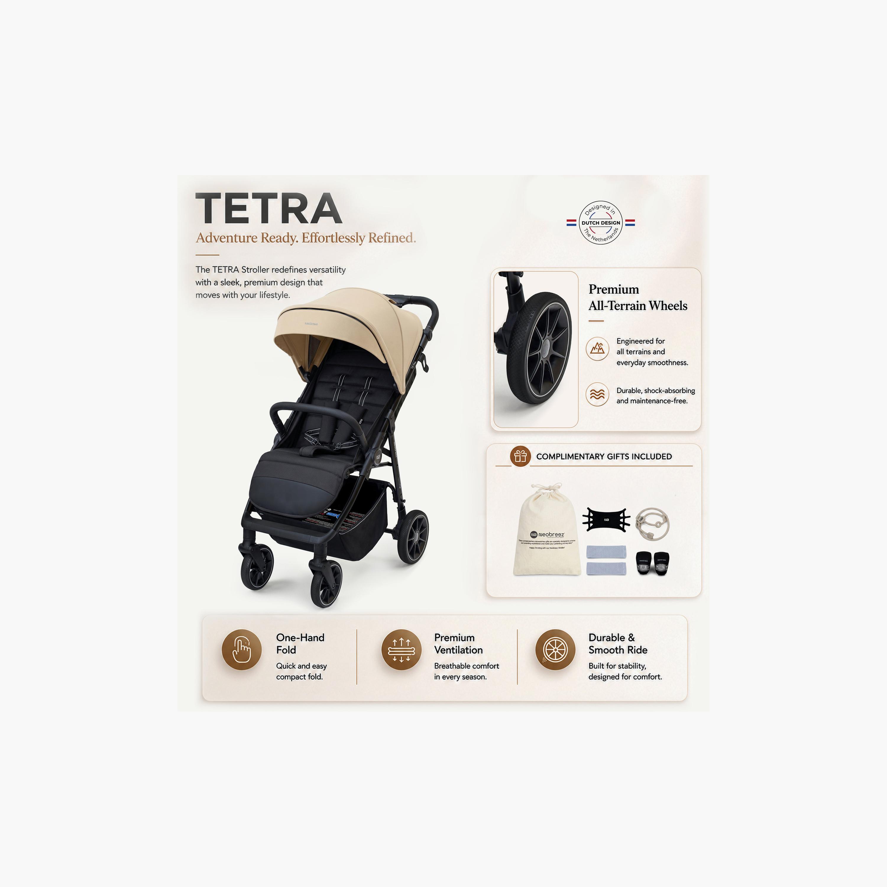 عربة أطفال تترا مع حامل كوب ومظلة من نيوبريز-baby-gear-strollersandprams-strollers-image-16