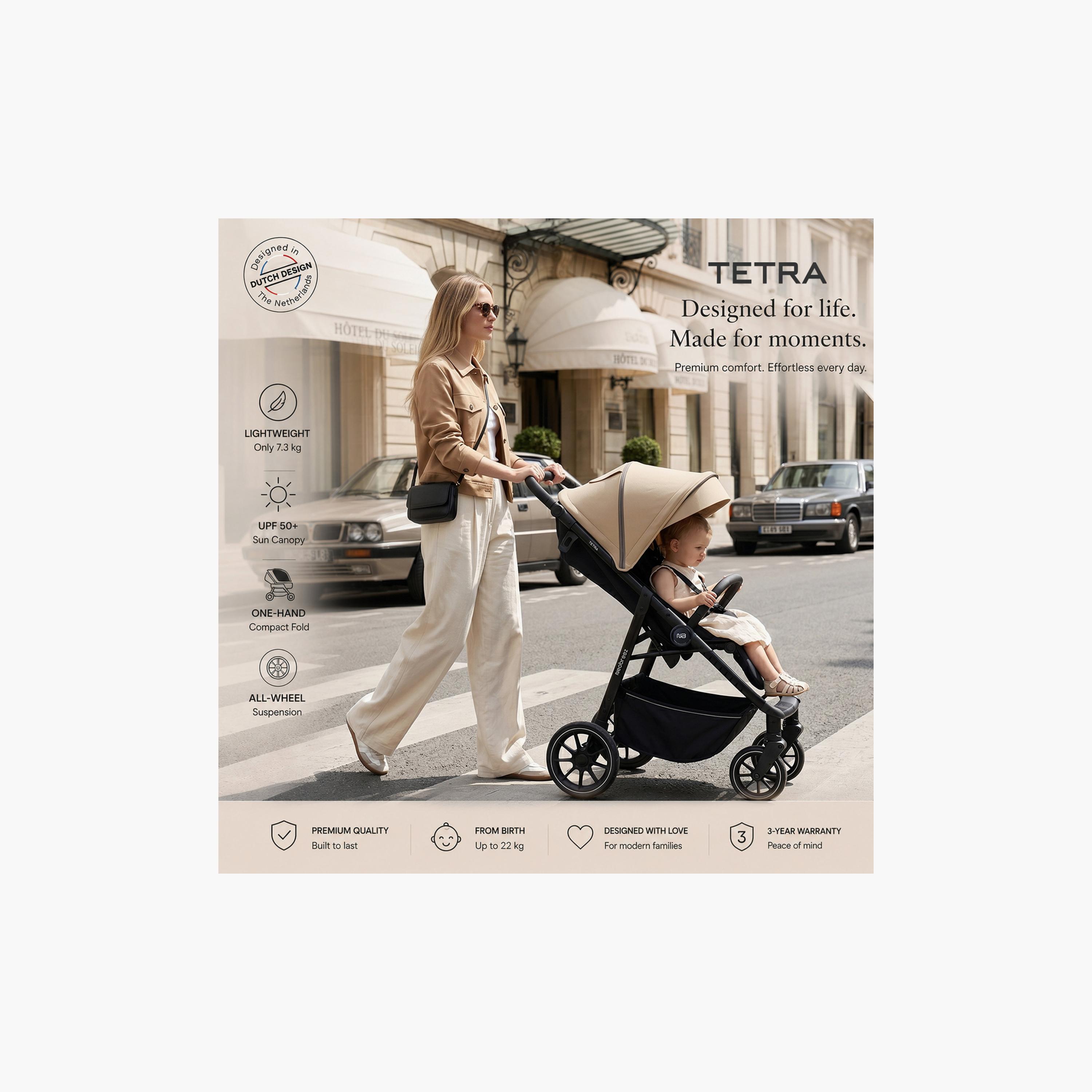 عربة أطفال تترا مع حامل كوب ومظلة من نيوبريز-baby-gear-strollersandprams-strollers-image-19