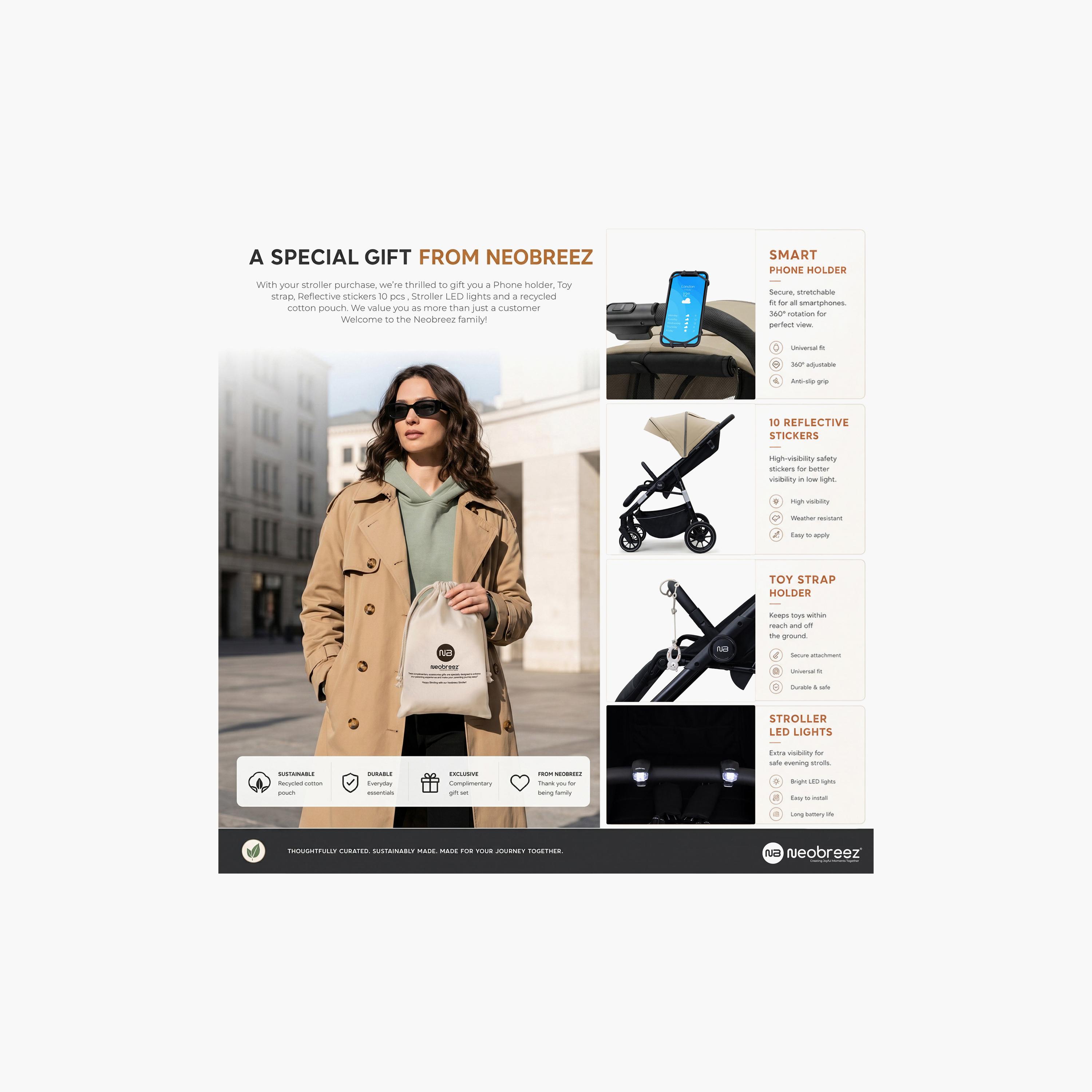 عربة أطفال تترا مع حامل كوب ومظلة من نيوبريز-baby-gear-strollersandprams-strollers-image-6