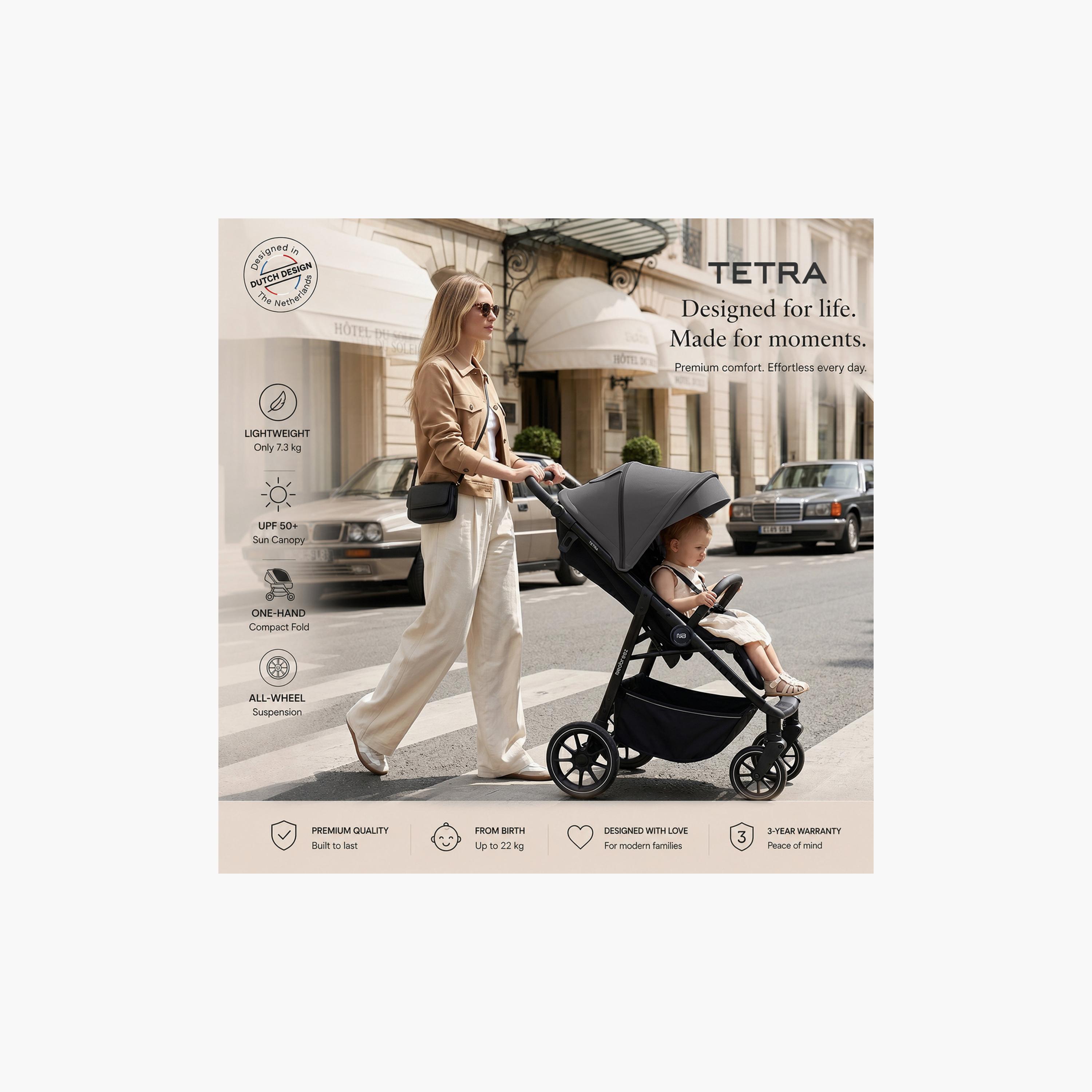 عربة أطفال تترا مع حامل كوب ومظلة من نيوبريز-baby-gear-strollersandprams-strollers-image-19