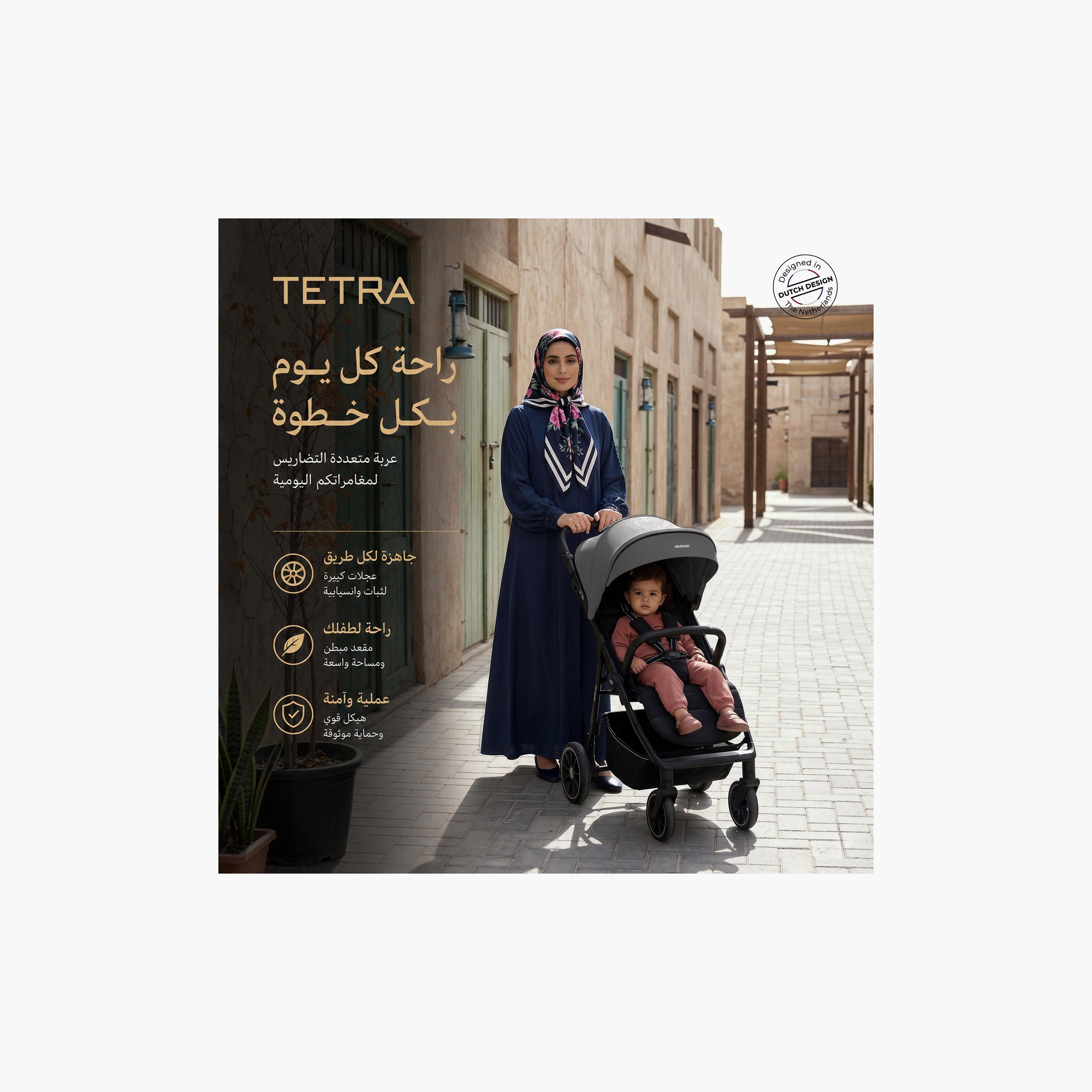 عربة أطفال تترا مع حامل كوب ومظلة من نيوبريز-baby-gear-strollersandprams-strollers-image-20