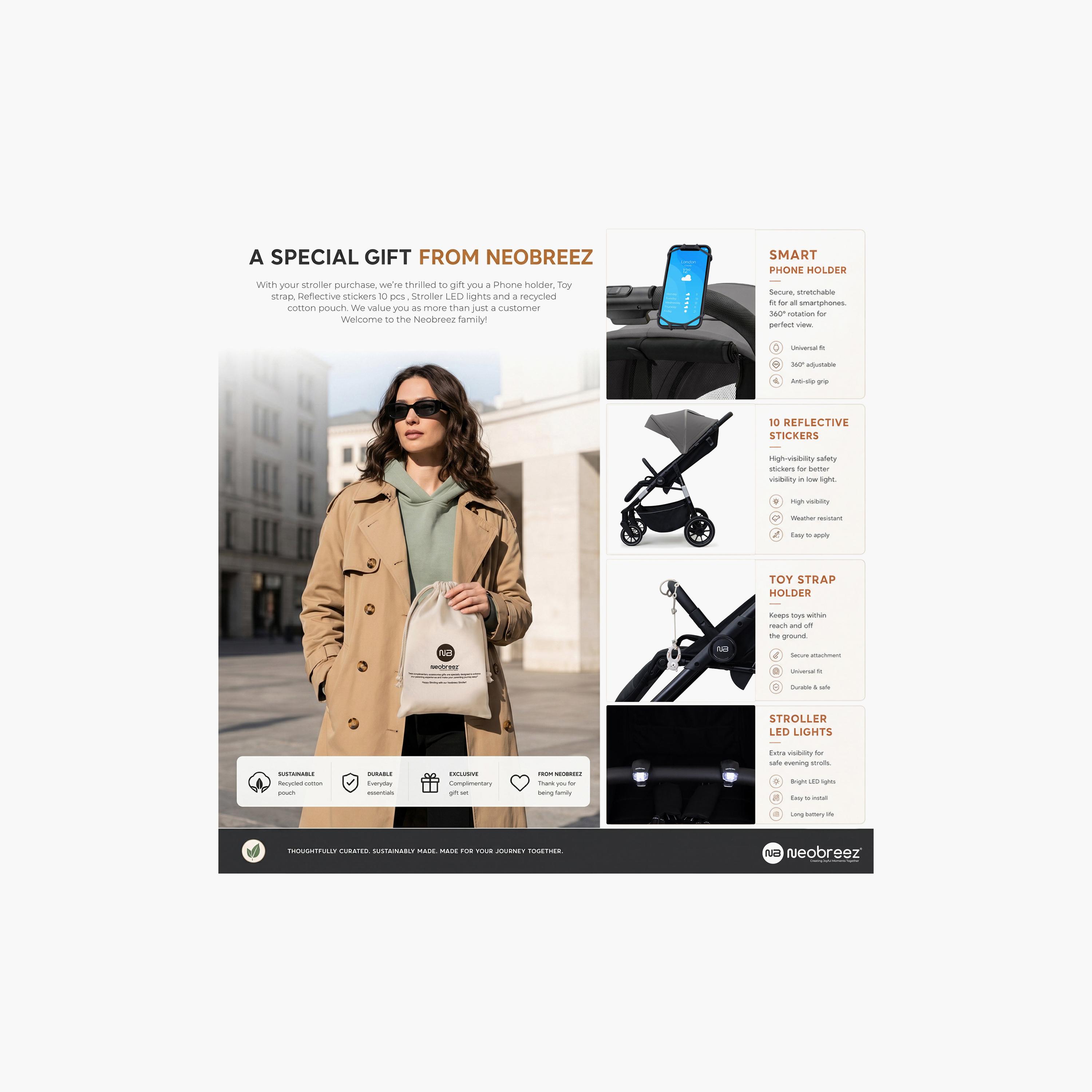 عربة أطفال تترا مع حامل كوب ومظلة من نيوبريز-baby-gear-strollersandprams-strollers-image-6
