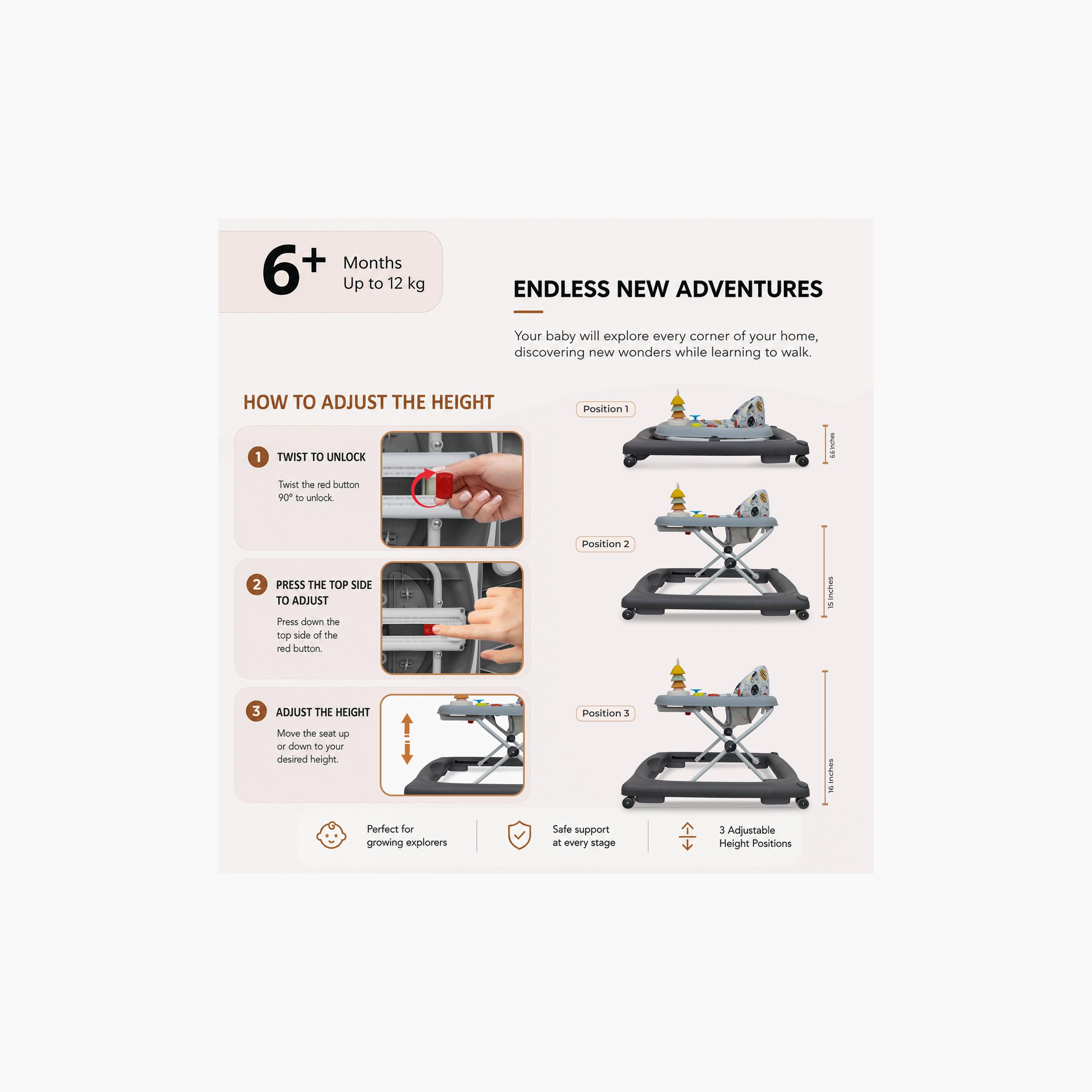 Neobreez Tredo Premium Activity Baby Walker-baby-infantactivity-walkers-image-14