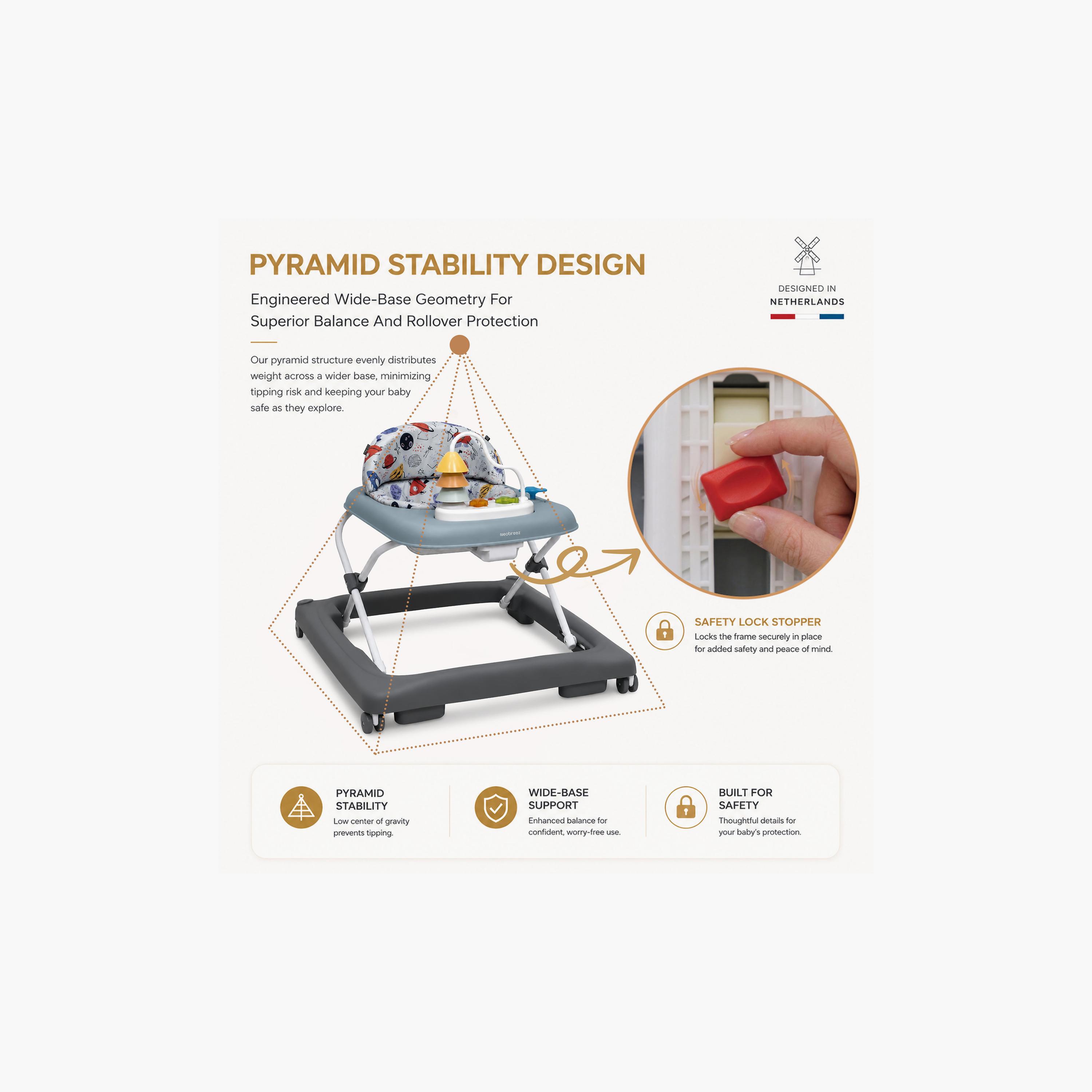 Neobreez Tredo Premium Activity Baby Walker-baby-infantactivity-walkers-image-2