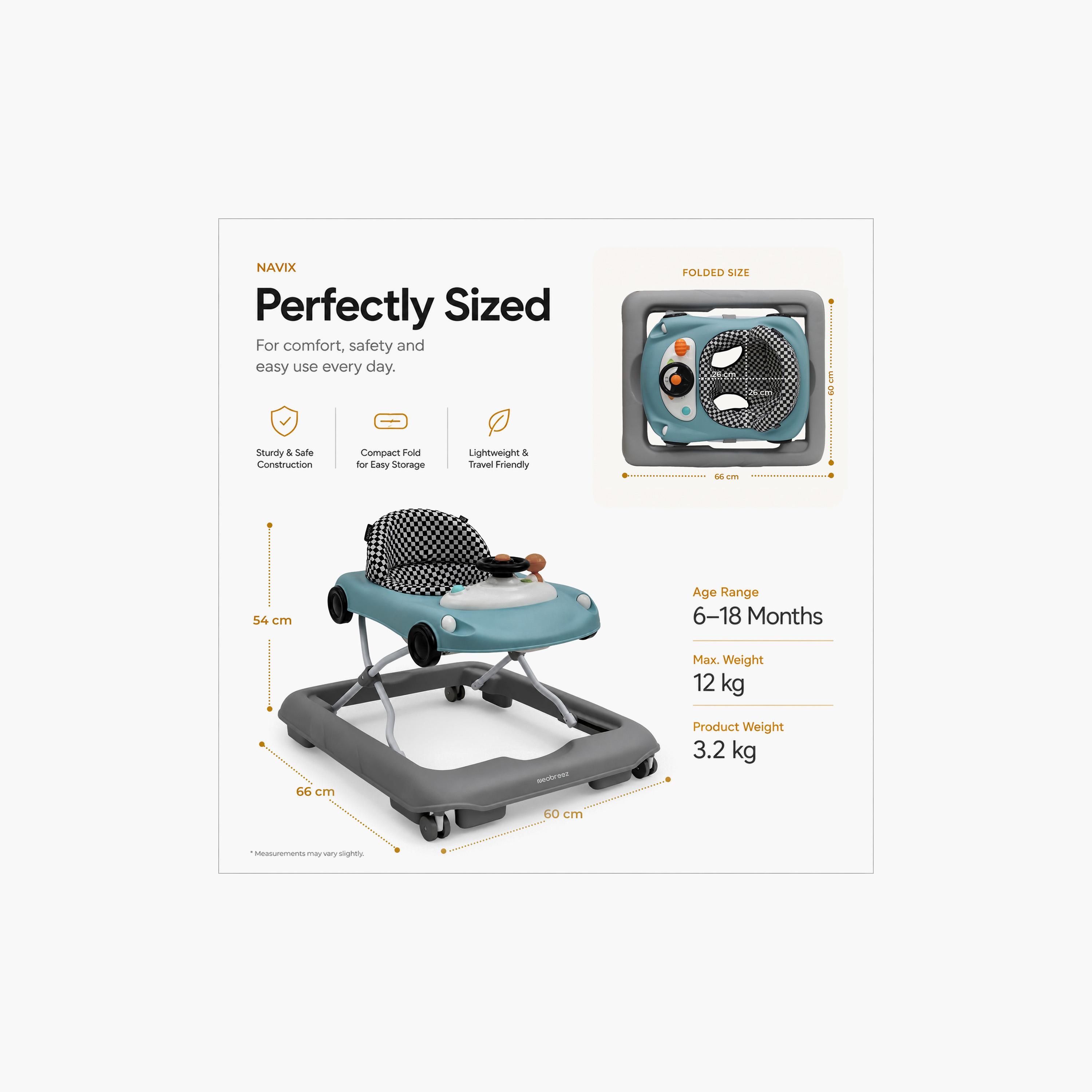 Neobreez Navix 3-In-1 Baby Walker With Music & Lights-baby-infantactivity-walkers-image-8