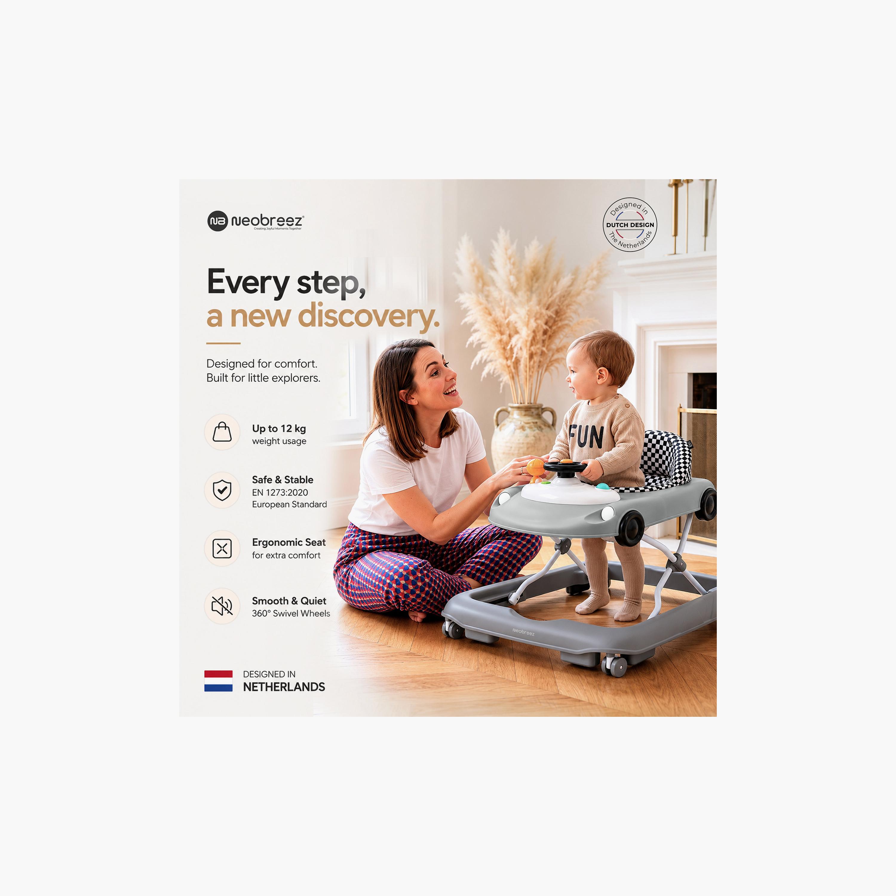 Neobreez Navix 3-In-1 Baby Walker With Music & Lights-baby-infantactivity-walkers-image-12