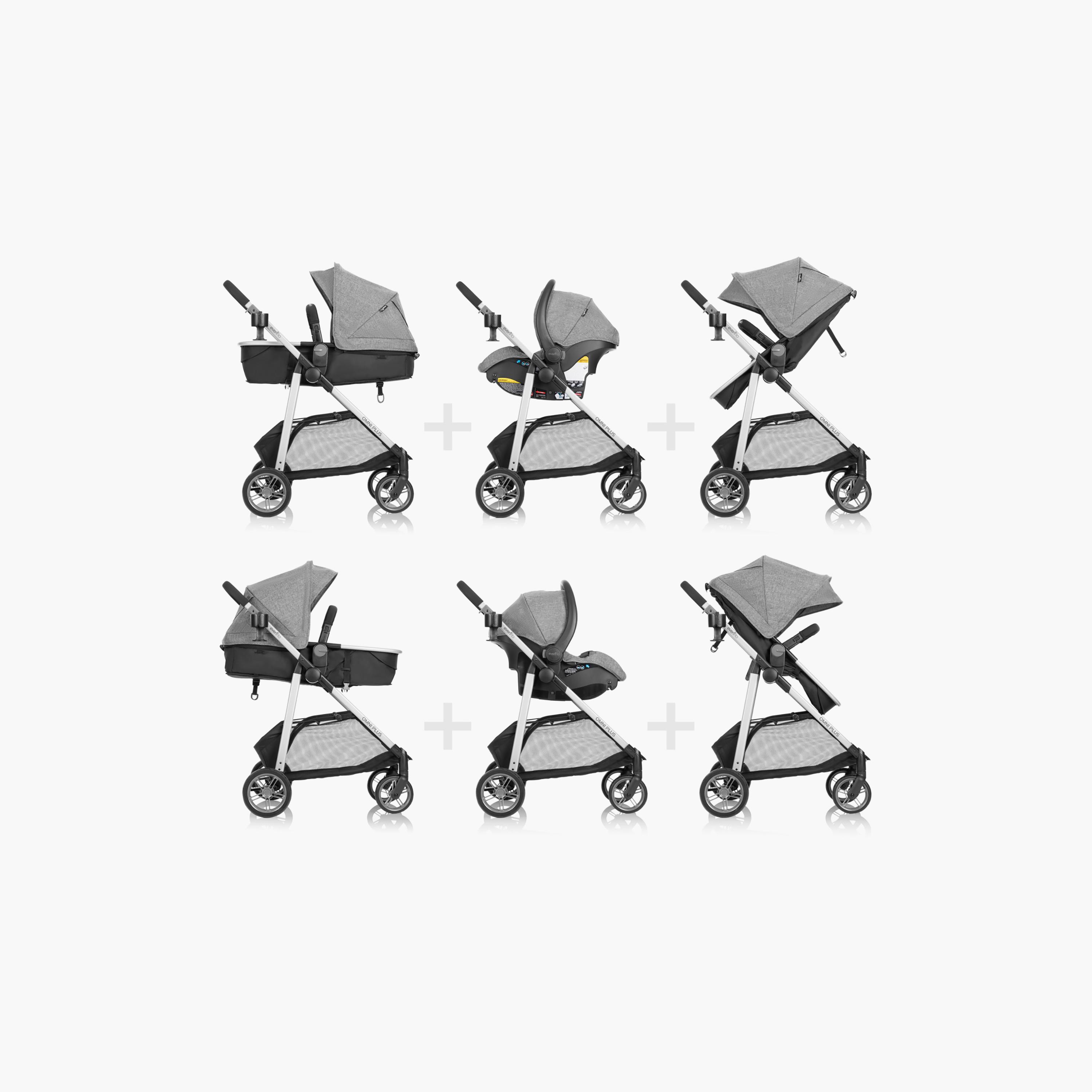 Evenflo Omni Plus Modular Stroller & Litemax Car Seat Set-baby-gear-strollersandprams-travelsystems-image-10