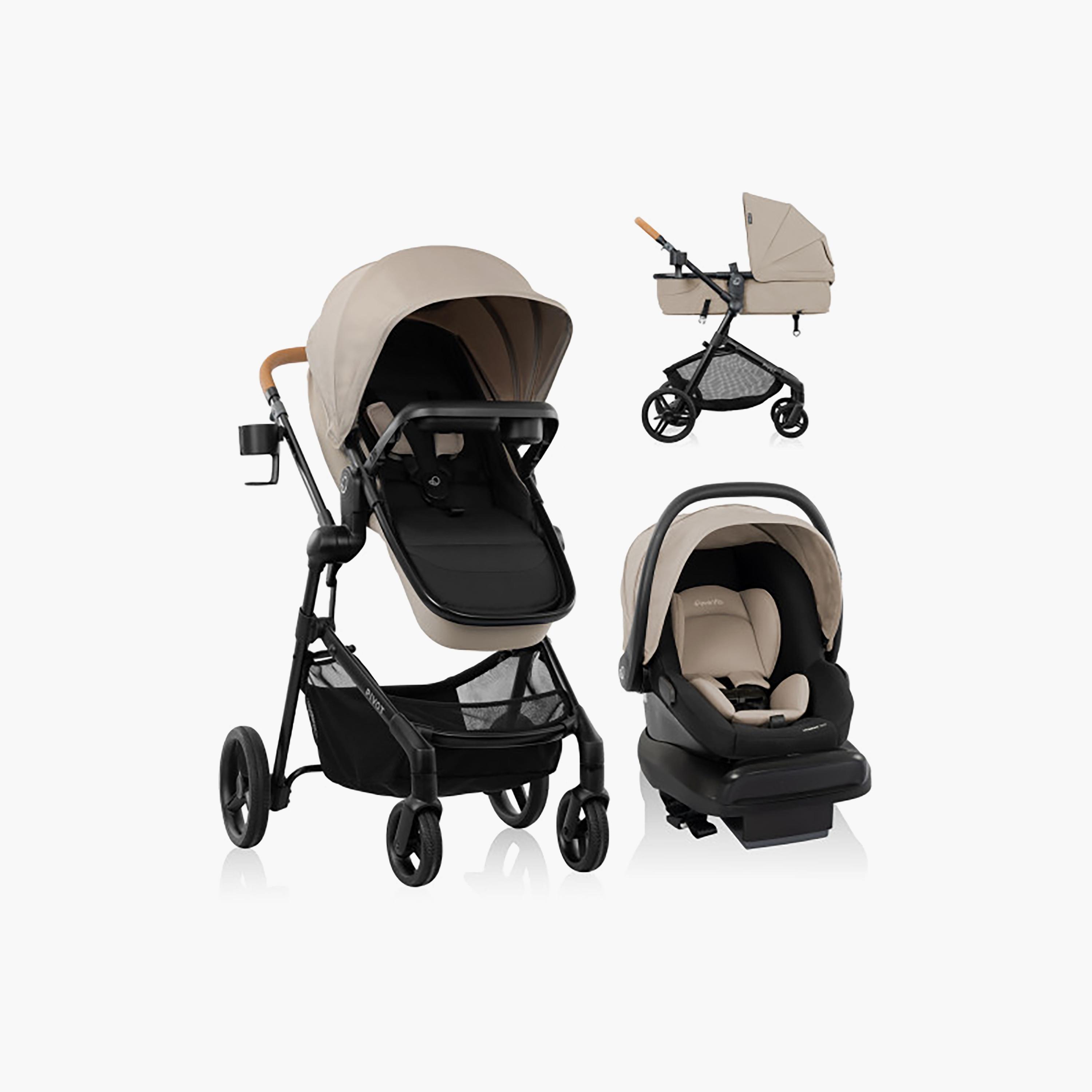 Evenflo Pivot NXT Travel System With Litemax Car Seat-baby-gear-strollersandprams-travelsystems-image-3