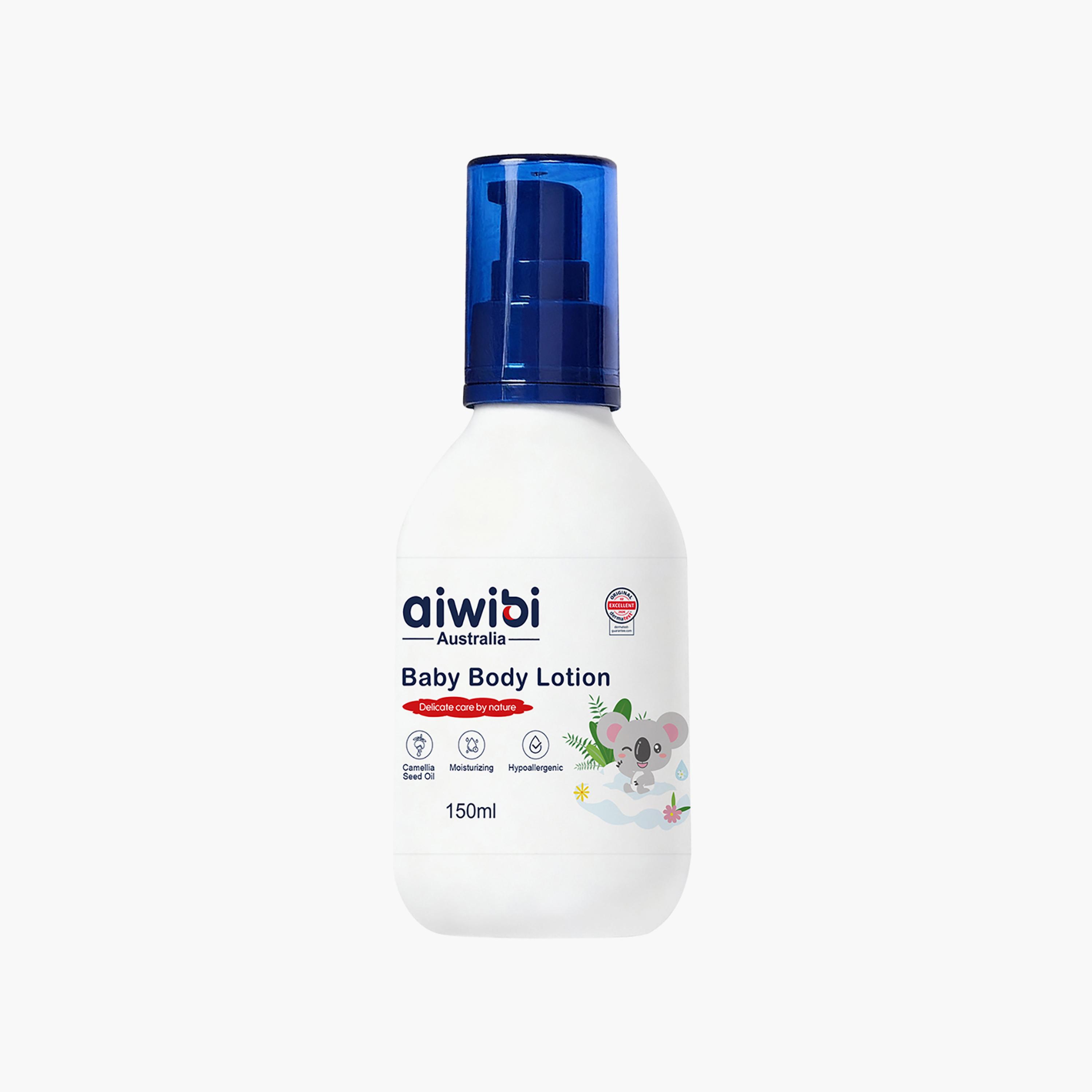 Aiwibi Baby Wash & Shampoo with Body Lotion - 350 + 150 ml-baby-bathandcare-hairbodyskincare-bodywashandsoaps-image-3