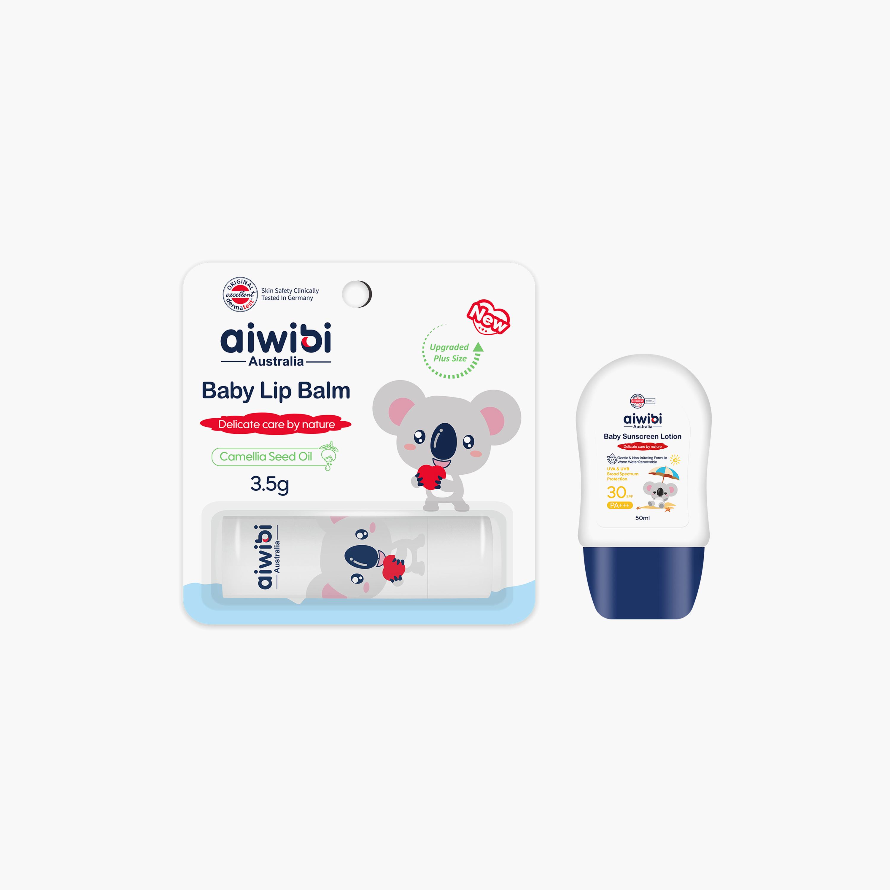 Aiwibi Baby Lip Balm with SPF30 PA+++ Sunscreen Lotion-baby-bathandcare-hairbodyskincare-image-6