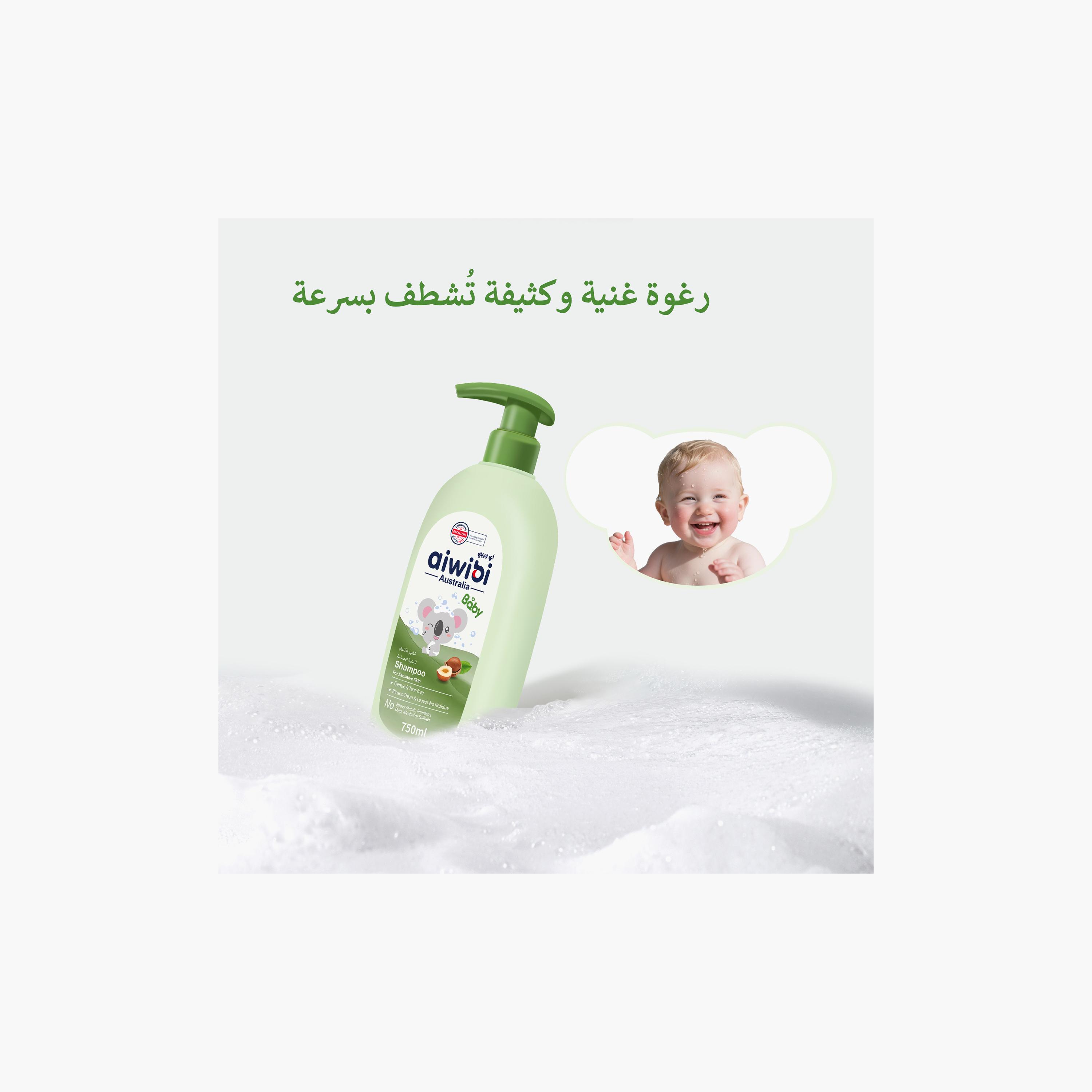غسول جسم وشامبو للأطفال من أيوِبي - 750 + 750 مل-baby-bathandcare-hairbodyskincare-bodywashandsoaps-image-3