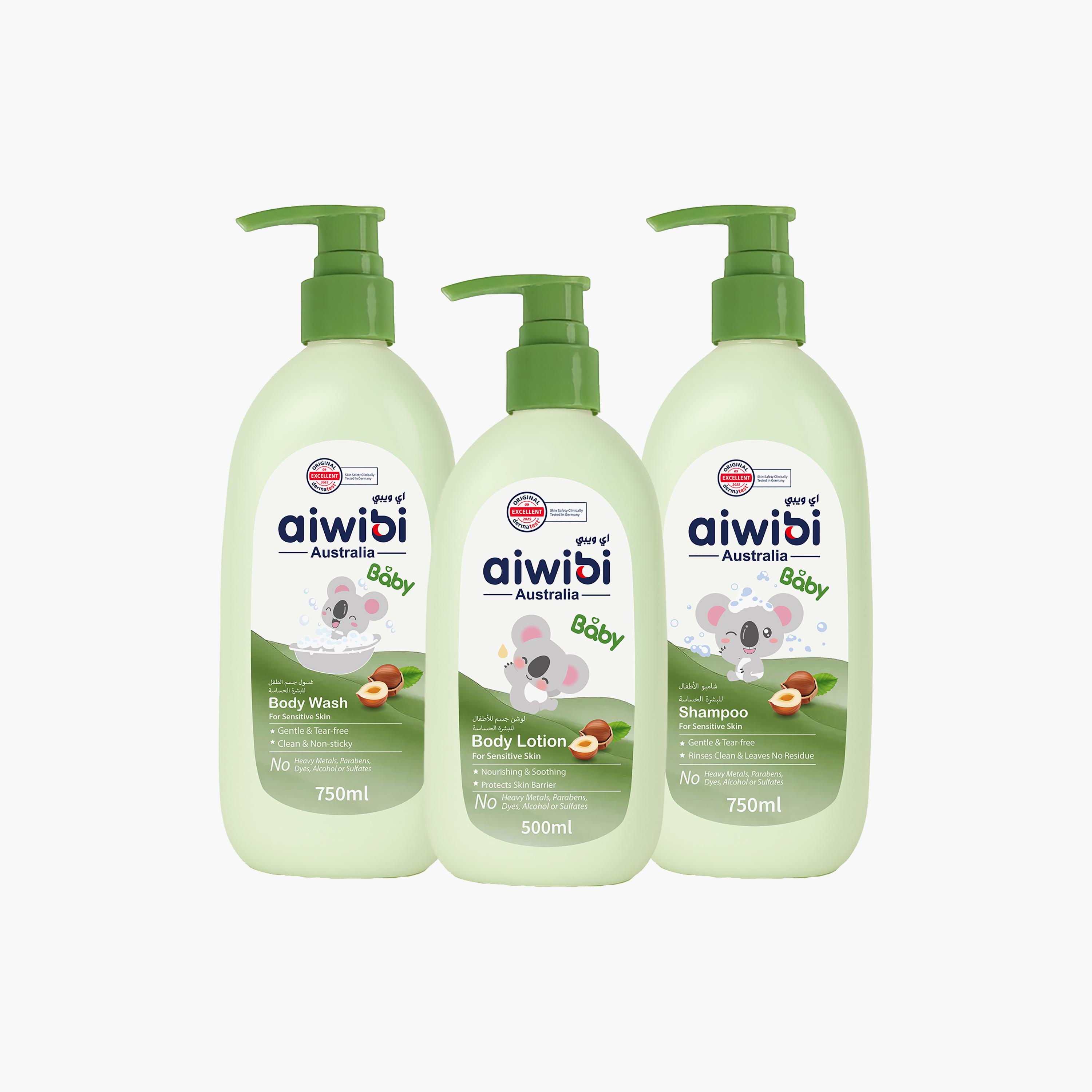 Aiwibi Baby Body Wash with Shampoo & Body Lotion-baby-bathandcare-hairbodyskincare-bodywashandsoaps-image-1