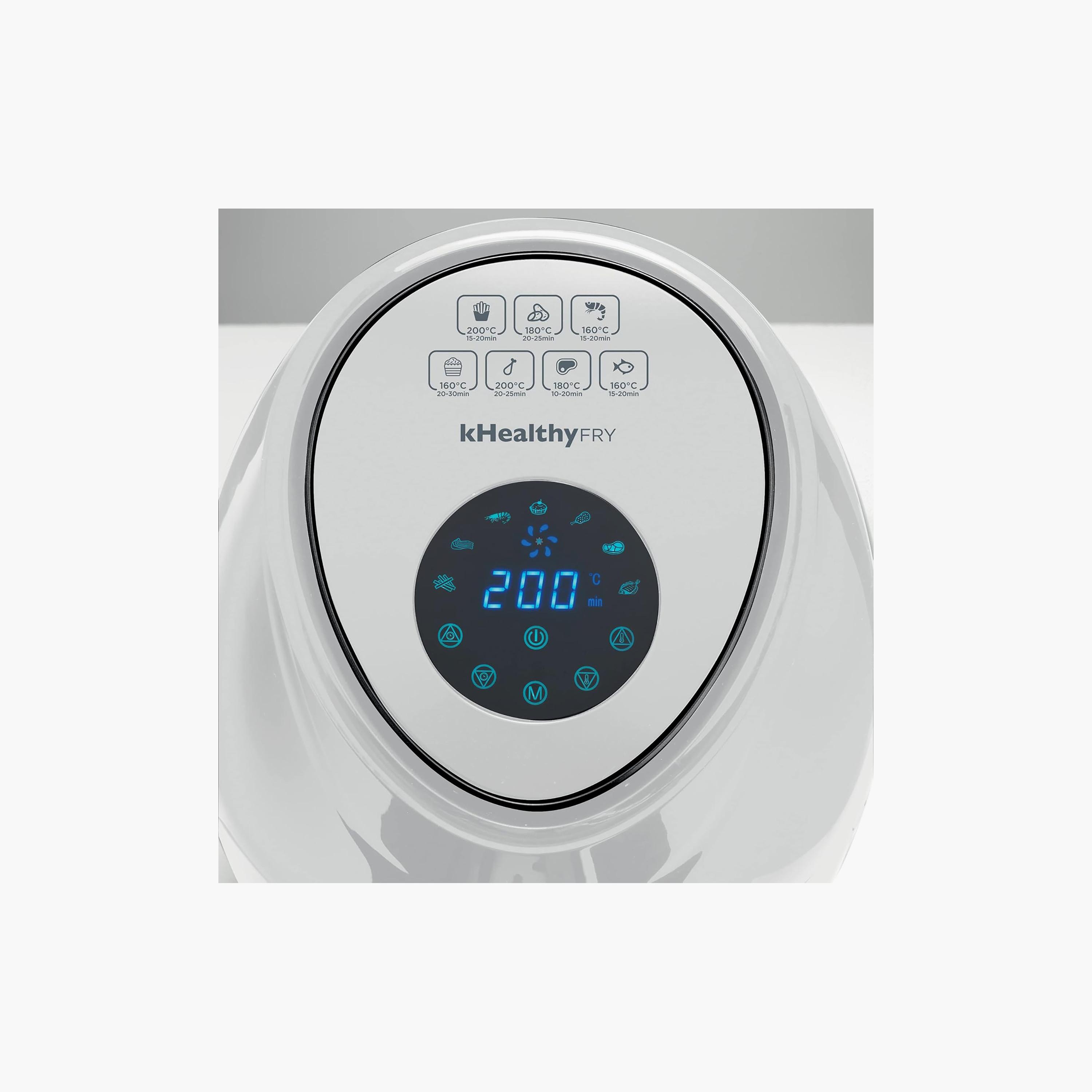 Kenwood Digital Air Fryer 7 Litre 1700 W White | HFP72mm00WH-household-appliances-kitchenappliances-airfryers-image-2