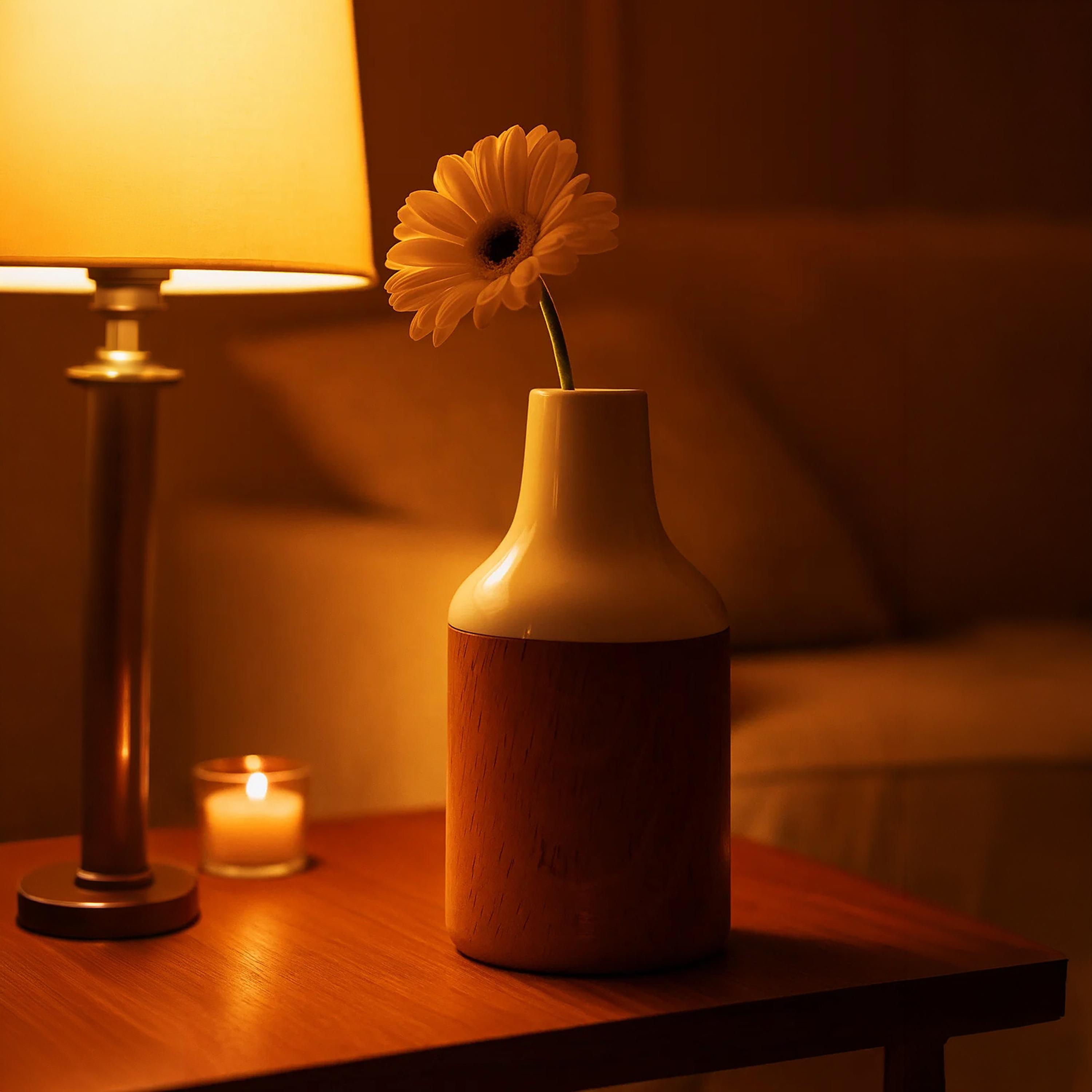 مزهرية سيراميك متعددة الألوان بتأثير الفلين من ماريا هومز-household-decor-vasesandbowls-image-2