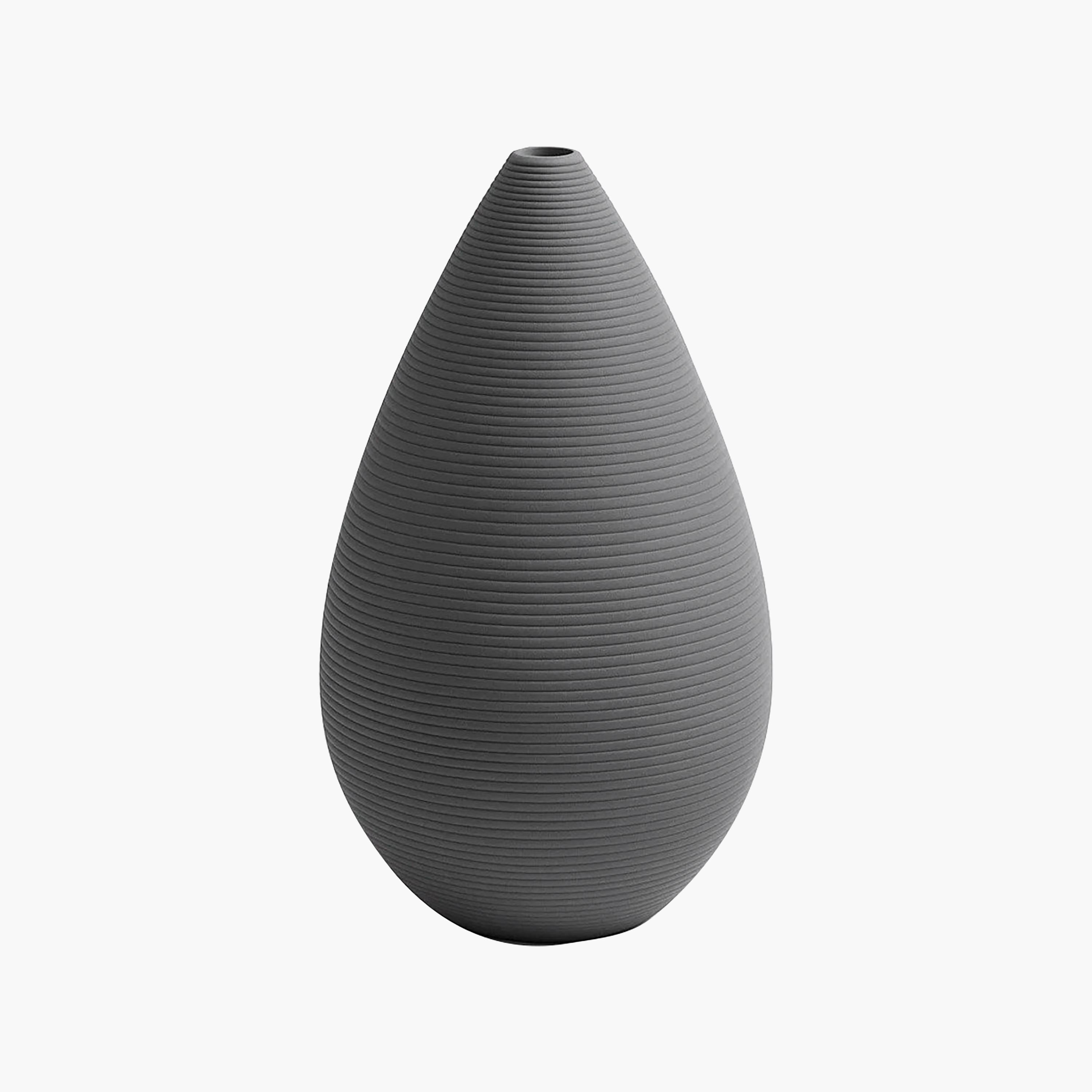 Maria Homes Grey Ceramic Teardrop Vase-household-decor-vasesandbowls-image-5