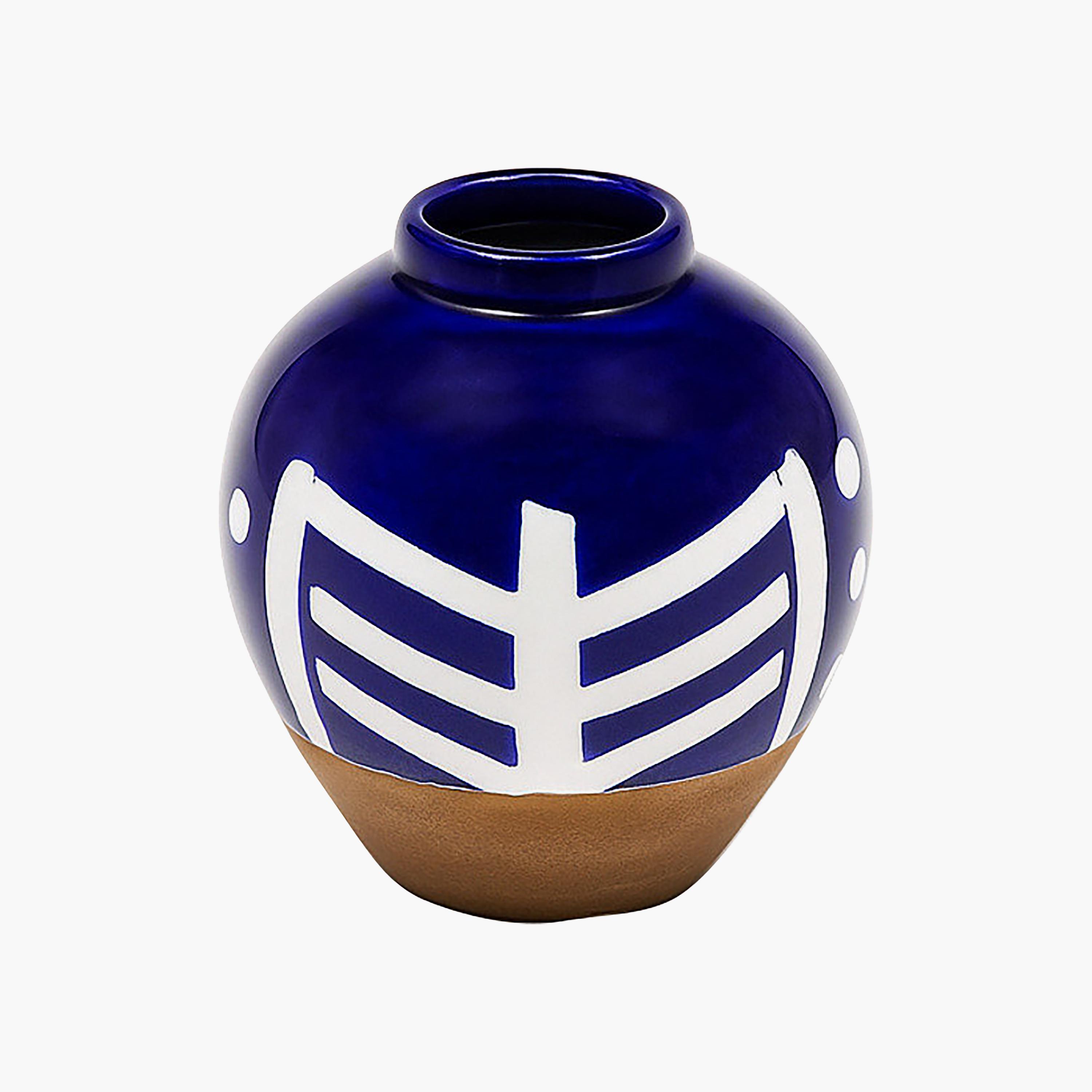 مزهرية سيراميك بتصميم هندسي متعدد الألوان من ماريا هومز-household-decor-vasesandbowls-image-5