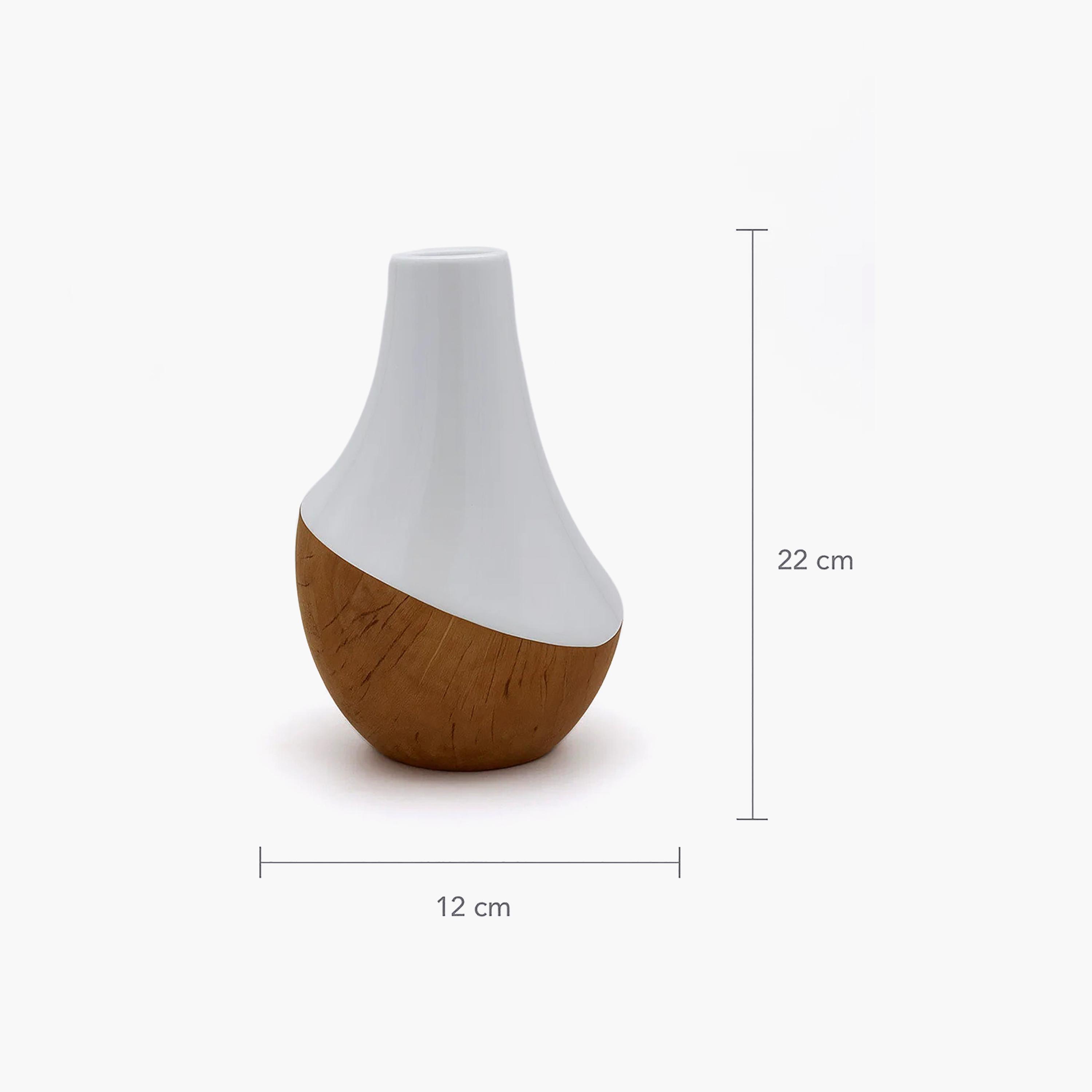 مزهرية سيراميك متعددة الألوان بتأثير الفلين من ماريا هومز-household-decor-vasesandbowls-image-4