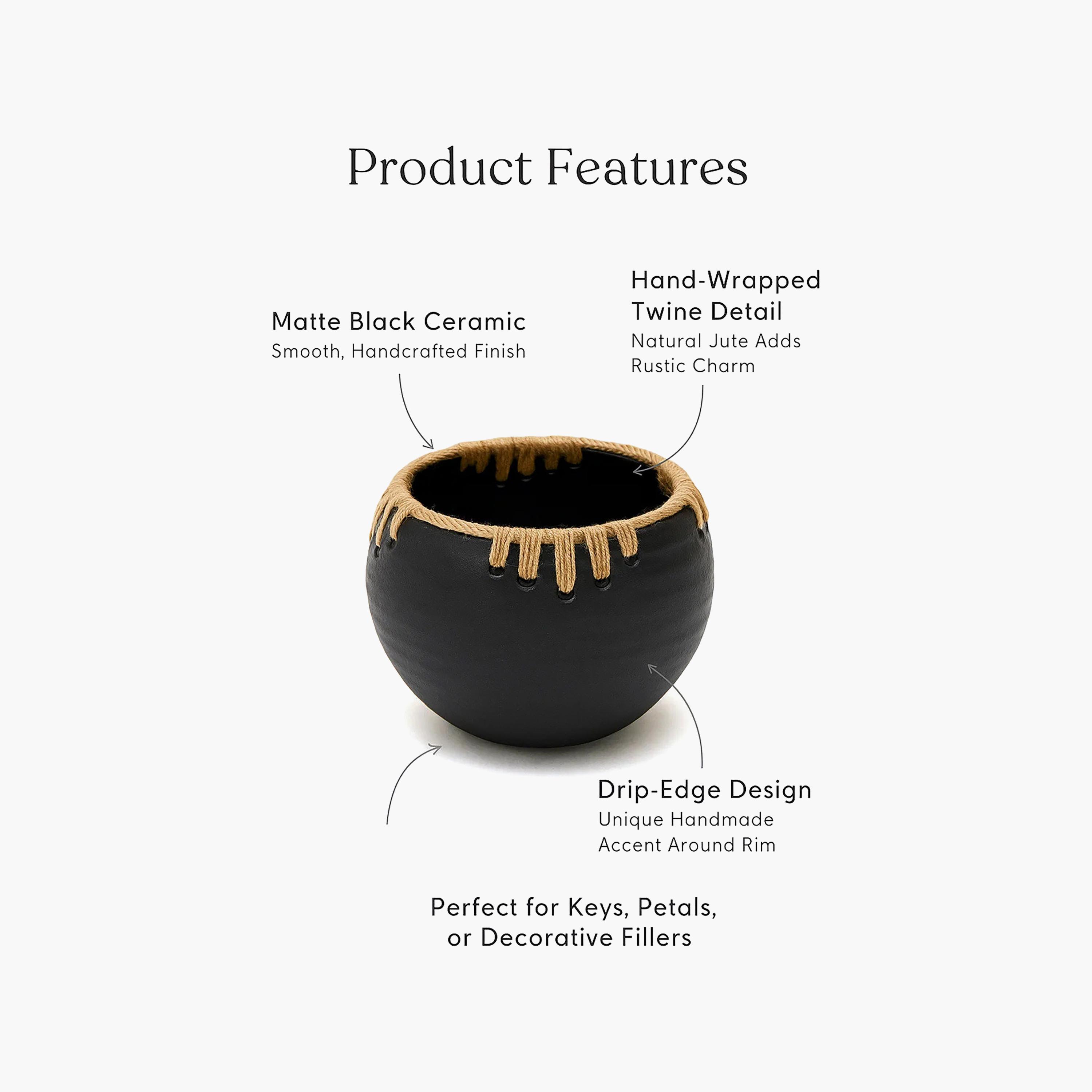 أصيص نباتات سيراميك متعدد الألوان بتفاصيل حبل من ماريا هومز-household-gardenandoutdoor-potsandplanters-image-3