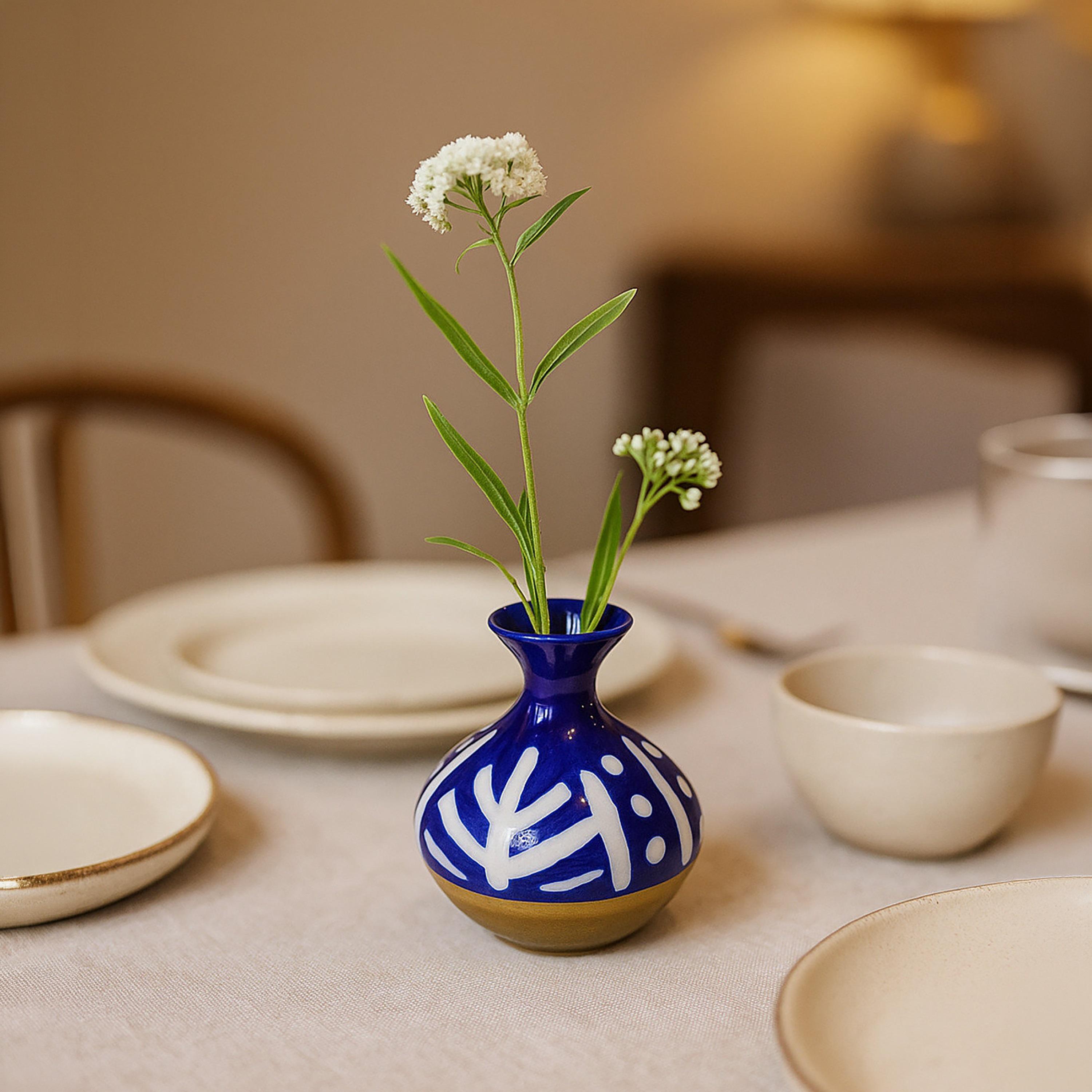 مزهرية سيراميك متعددة الألوان من ماريا هومز-household-decor-vasesandbowls-image-2