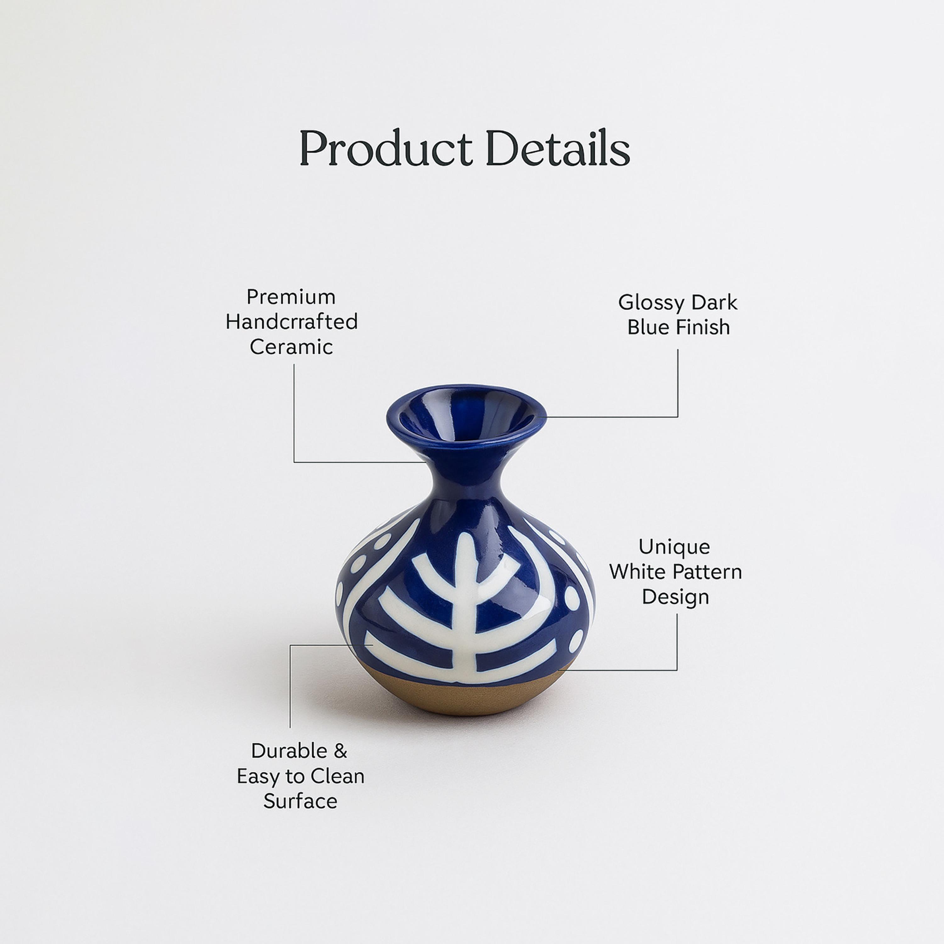 مزهرية سيراميك متعددة الألوان من ماريا هومز-household-decor-vasesandbowls-image-4