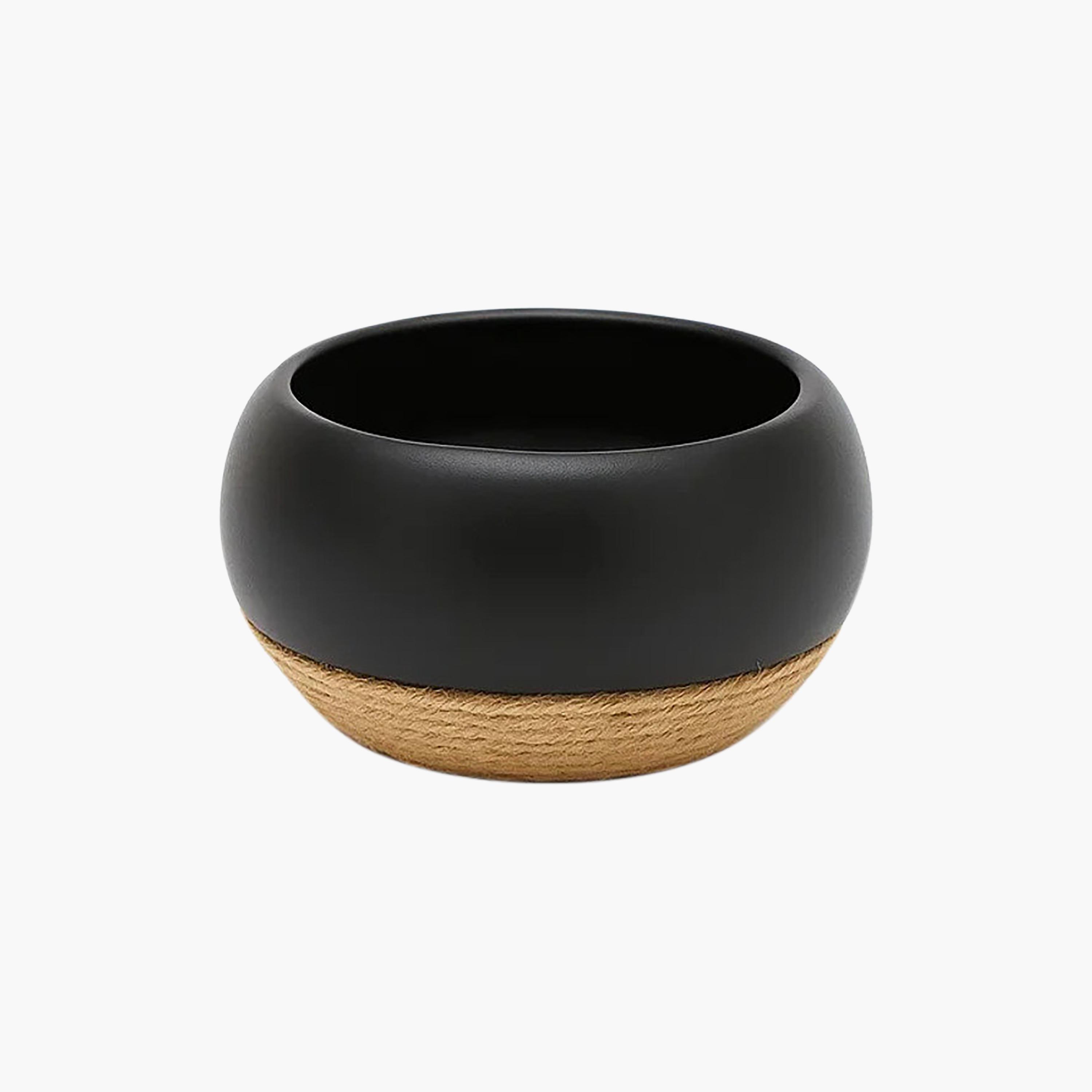 أصيص نباتات سيراميك متعدد الألوان بتفاصيل حبل من ماريا هومز-household-gardenandoutdoor-potsandplanters-image-4