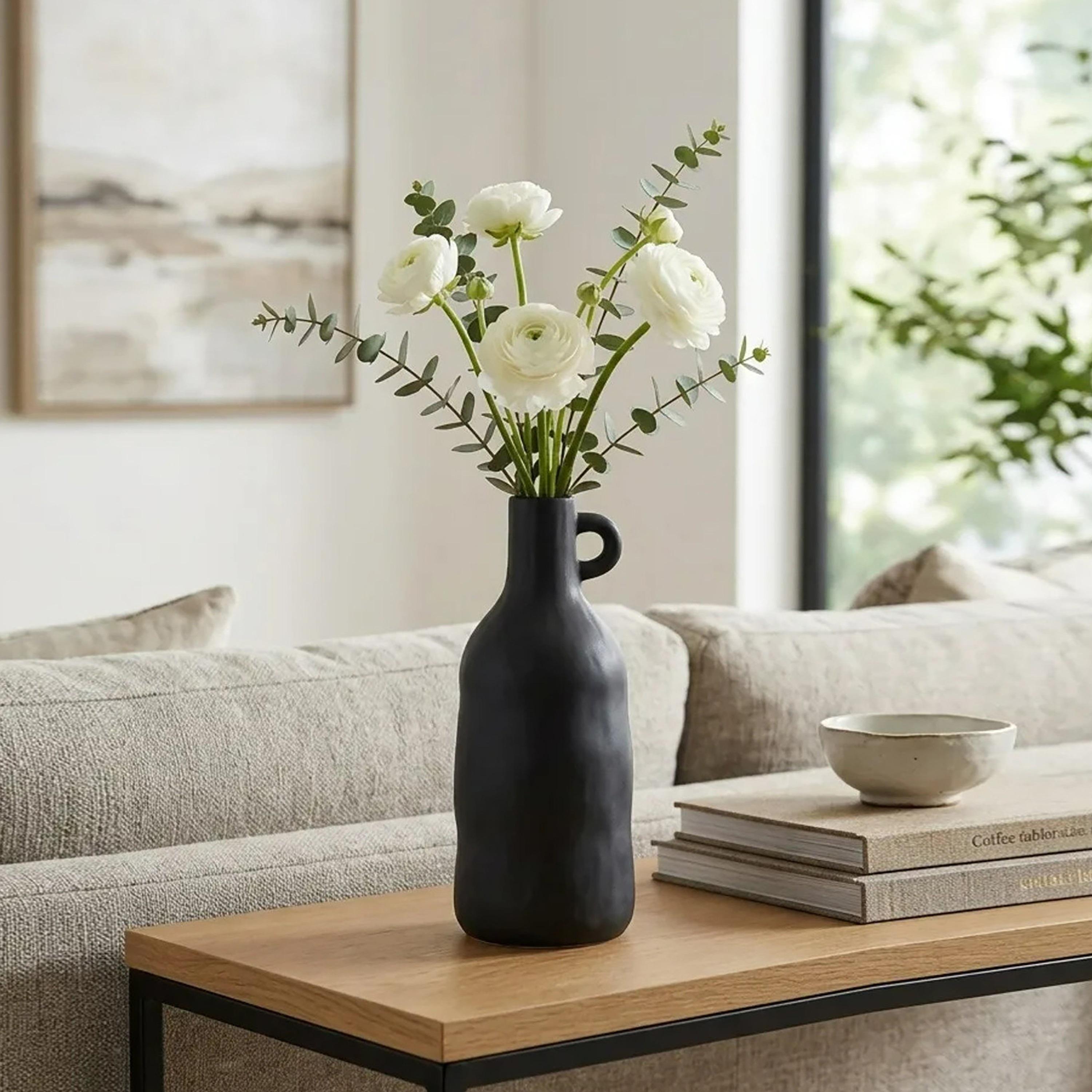 Maria Homes Black Bottle Vase-household-decor-vasesandbowls-image-1