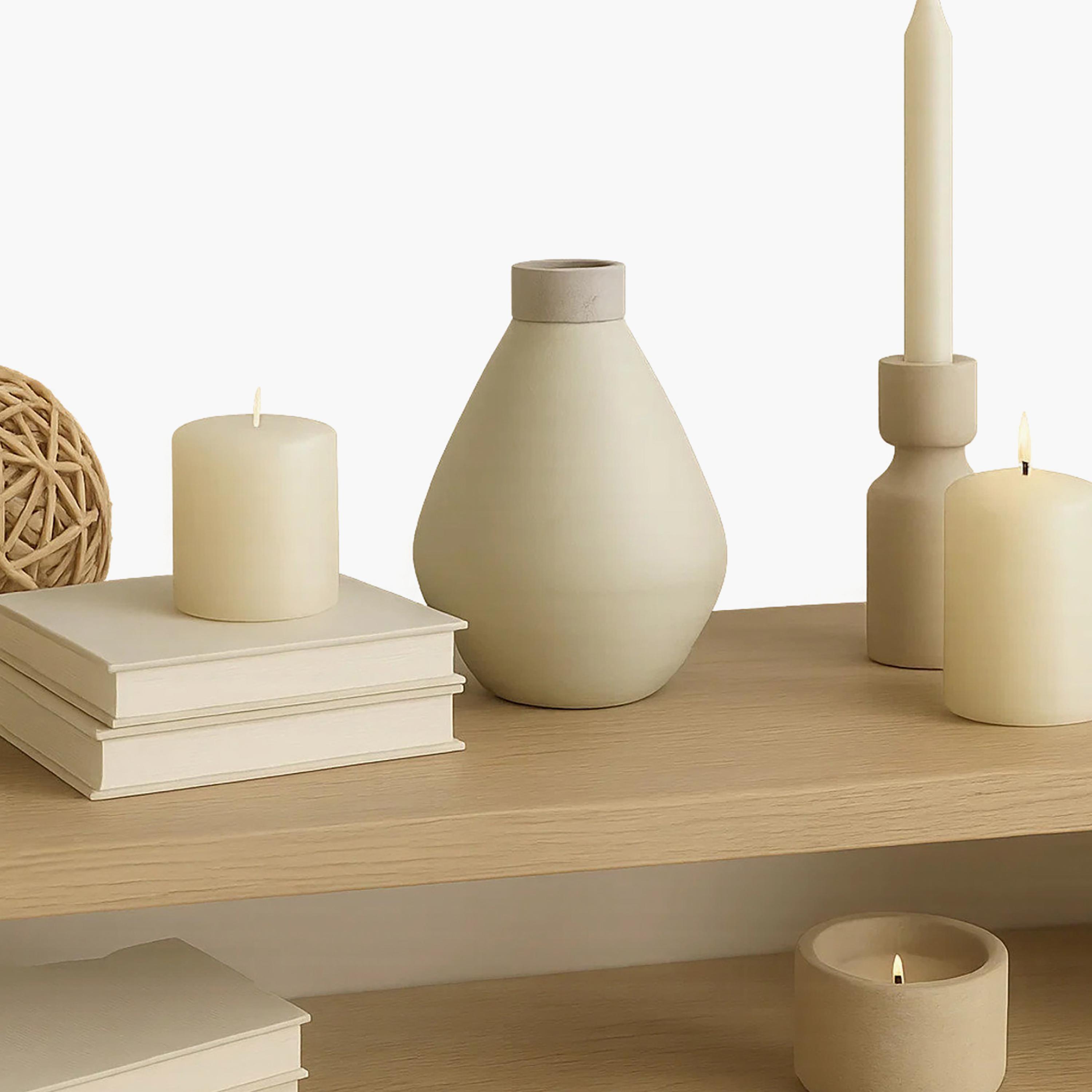 مزهرية سيراميك بيج من ماريا هومز-household-decor-vasesandbowls-image-3