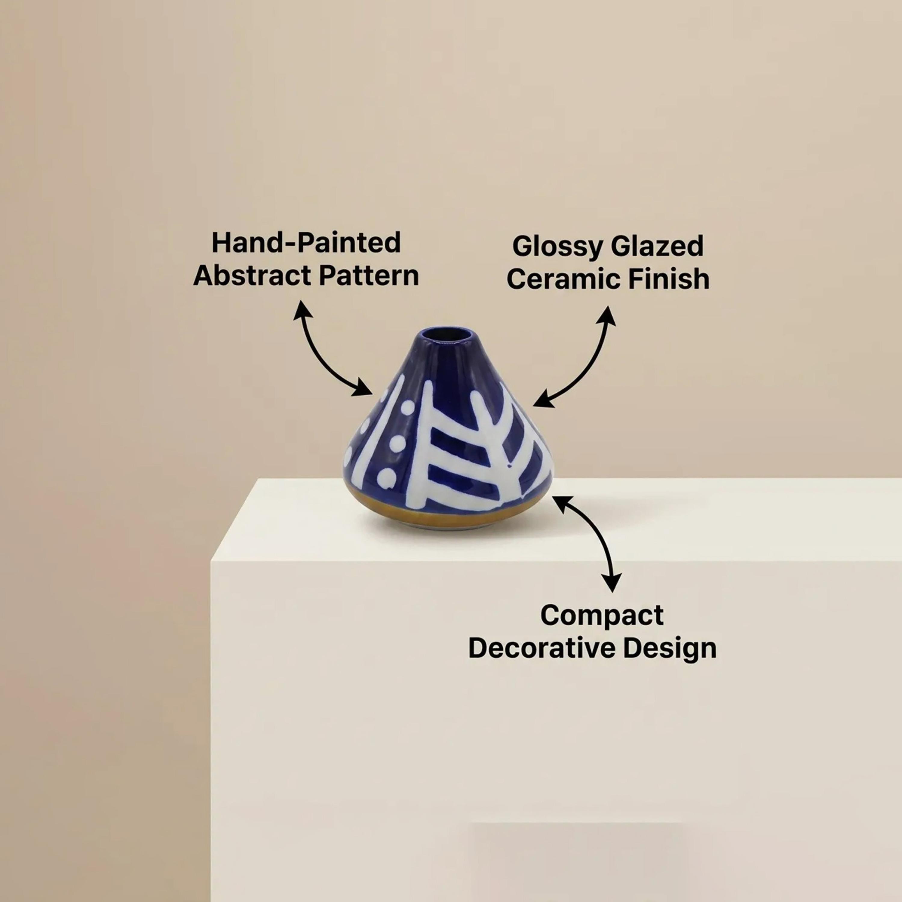 Maria Homes Multicolour Cone-Shaped Vase-household-decor-vasesandbowls-image-4