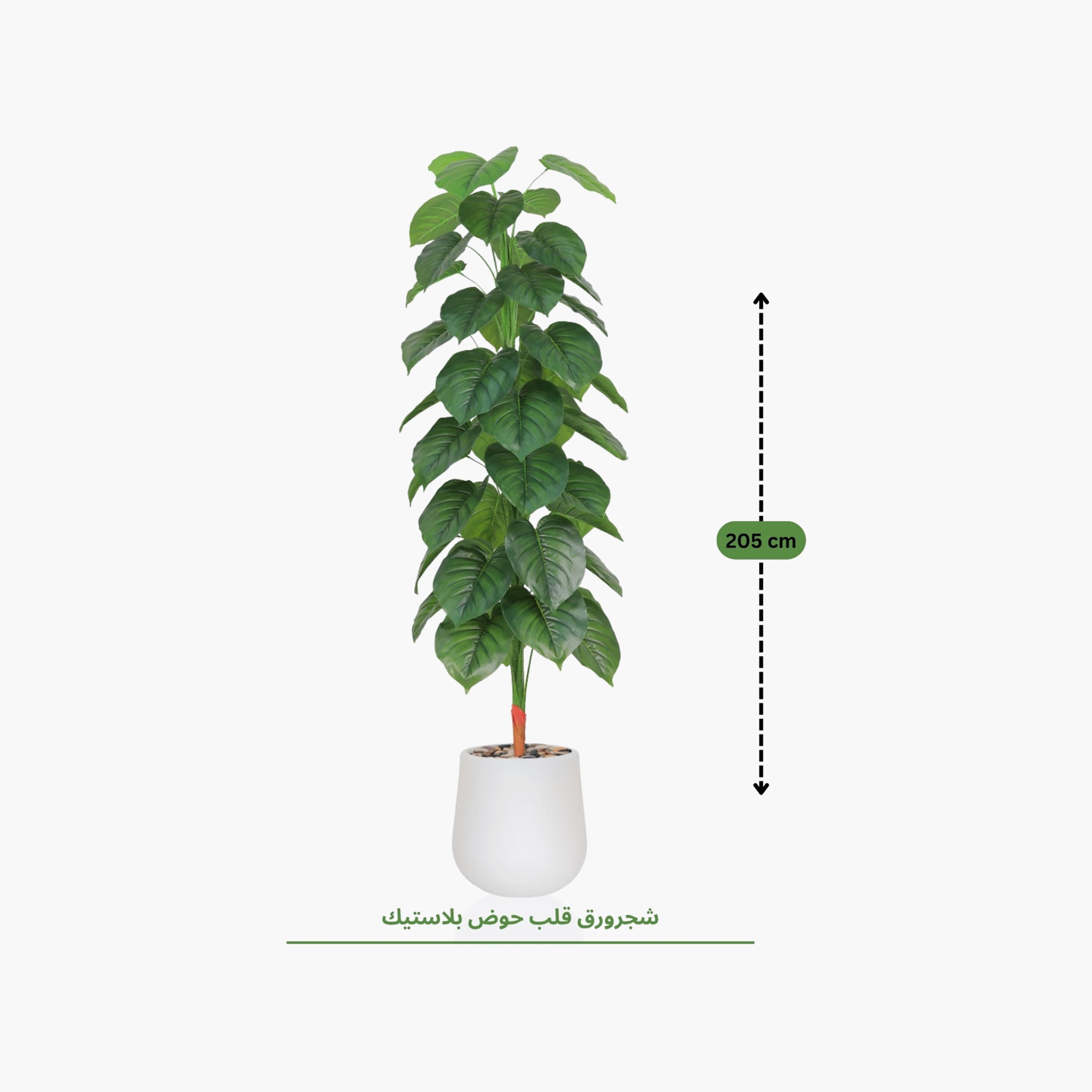نبتة فيكس صناعية بيضاء مع وعاء سيراميك من ماريا هومز-household-gardenandoutdoor-artificialflowersandplants-flowers-image-4