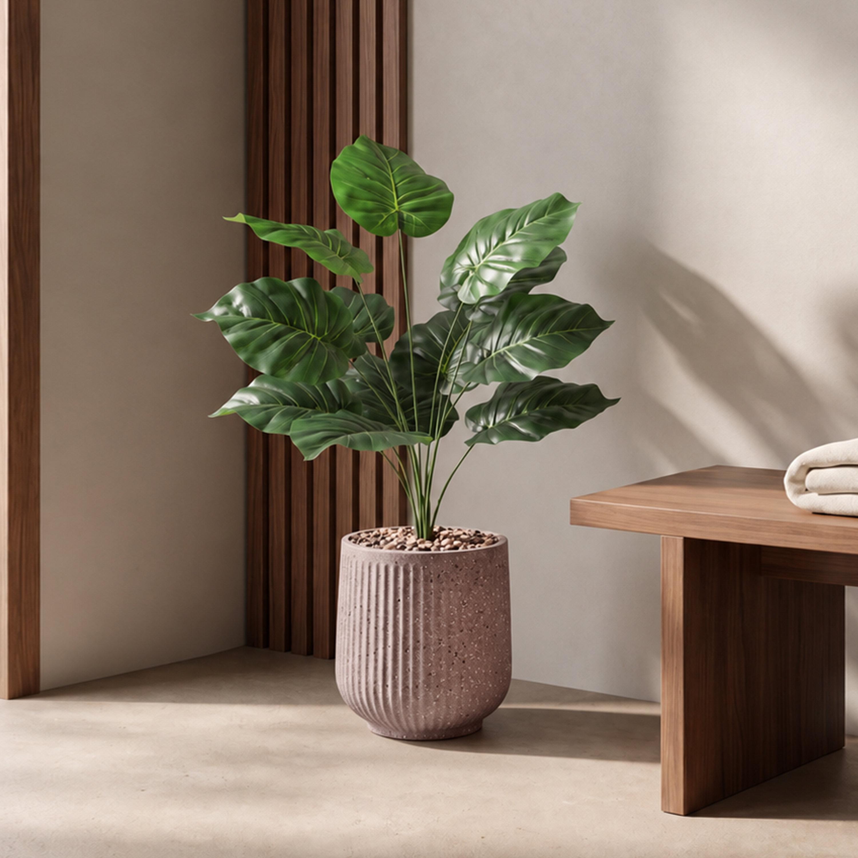 Maria Homes Potted Artificial Heart Leaf Plant-household-gardenandoutdoor-artificialflowersandplants-flowers-image-1