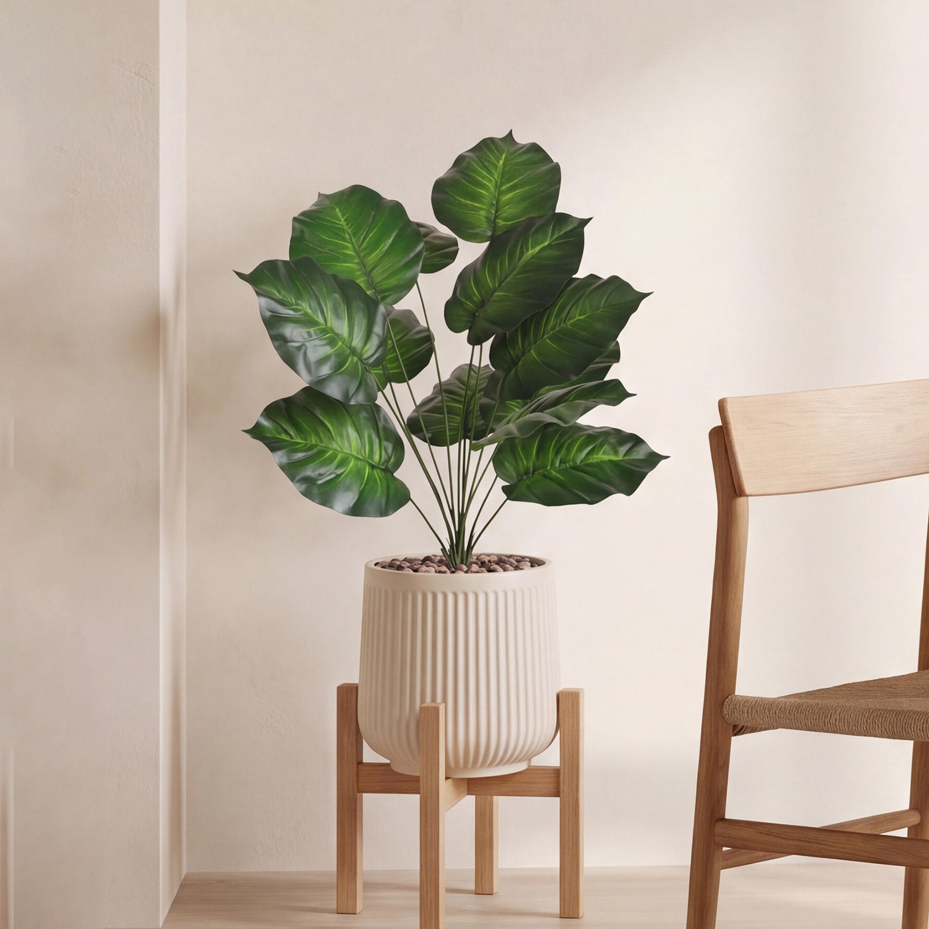 نبتة صناعية بأوراق قلبية في أصيص من ماريا هومز-household-gardenandoutdoor-artificialflowersandplants-flowers-image-1