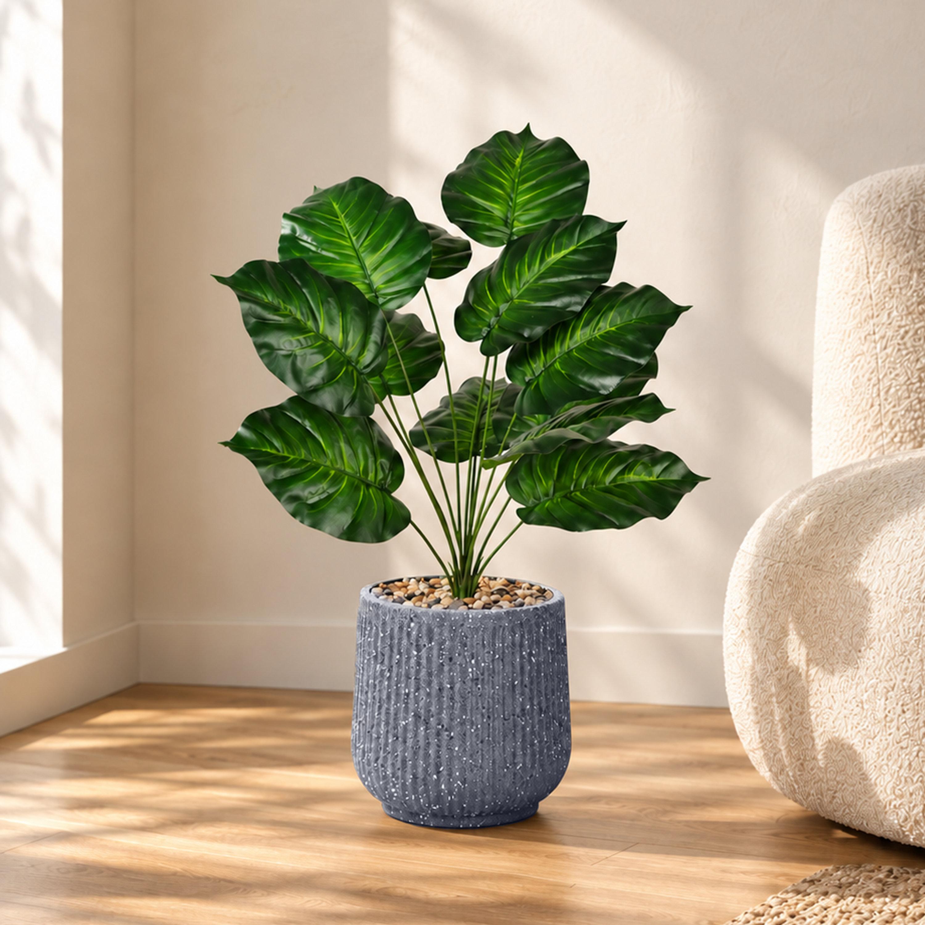 نبتة صناعية بأوراق قلبية في أصيص من ماريا هومز-household-gardenandoutdoor-artificialflowersandplants-flowers-image-1