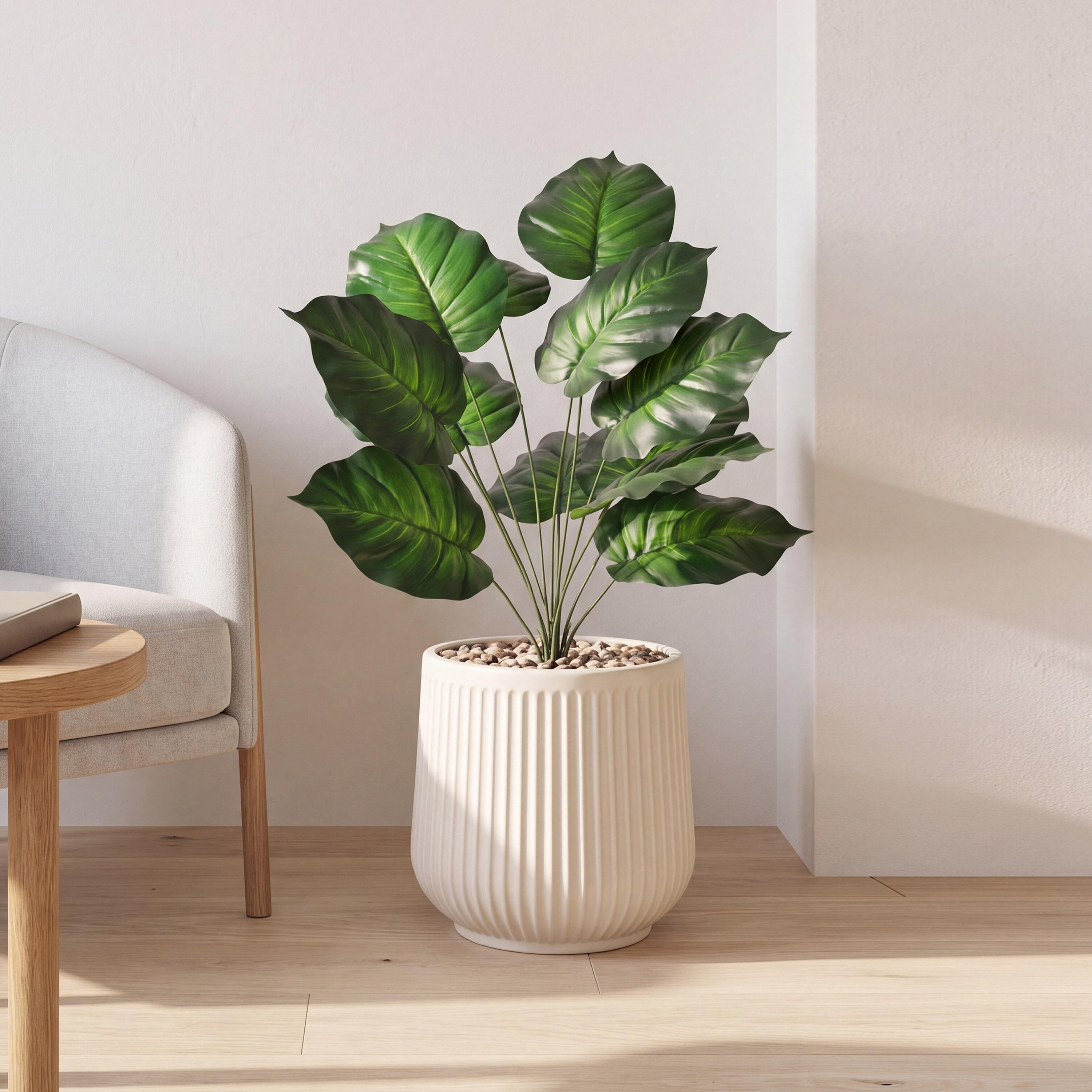 نبتة صناعية بأوراق قلبية في أصيص من ماريا هومز-household-gardenandoutdoor-artificialflowersandplants-flowers-image-1