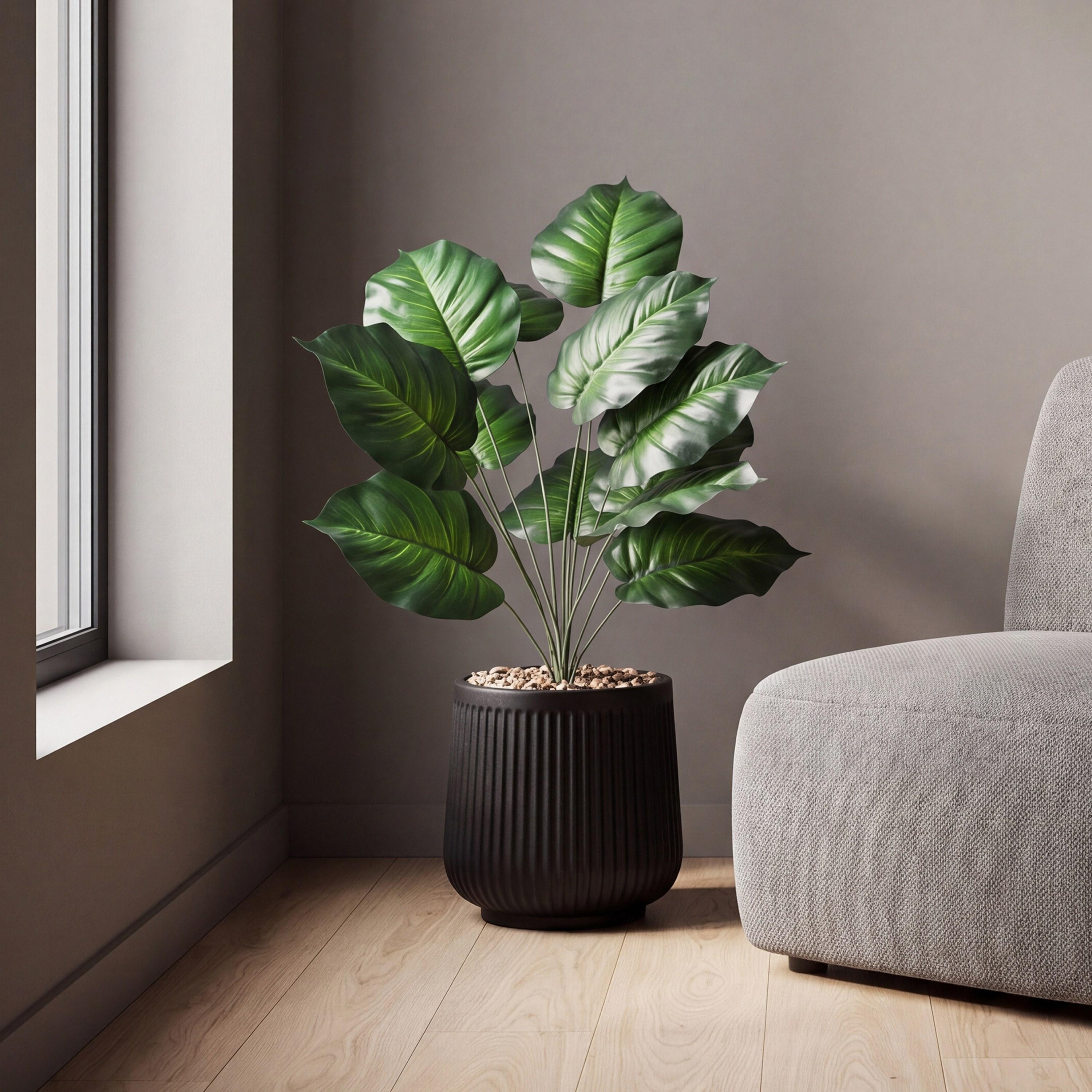 نبتة صناعية بأوراق قلبية في أصيص من ماريا هومز-household-gardenandoutdoor-artificialflowersandplants-flowers-image-1