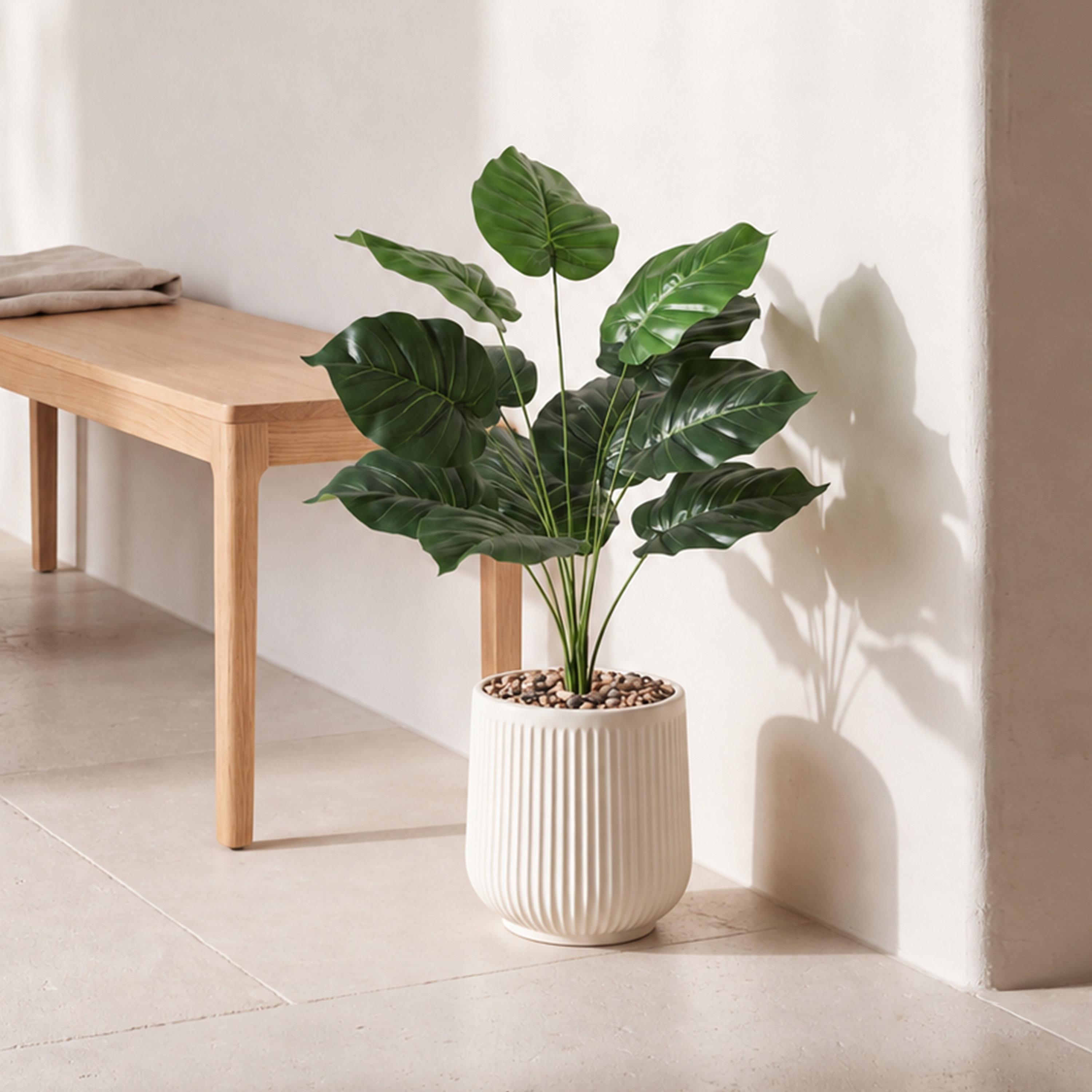 نبتة صناعية بأوراق قلبية في أصيص من ماريا هومز-household-gardenandoutdoor-artificialflowersandplants-flowers-image-1