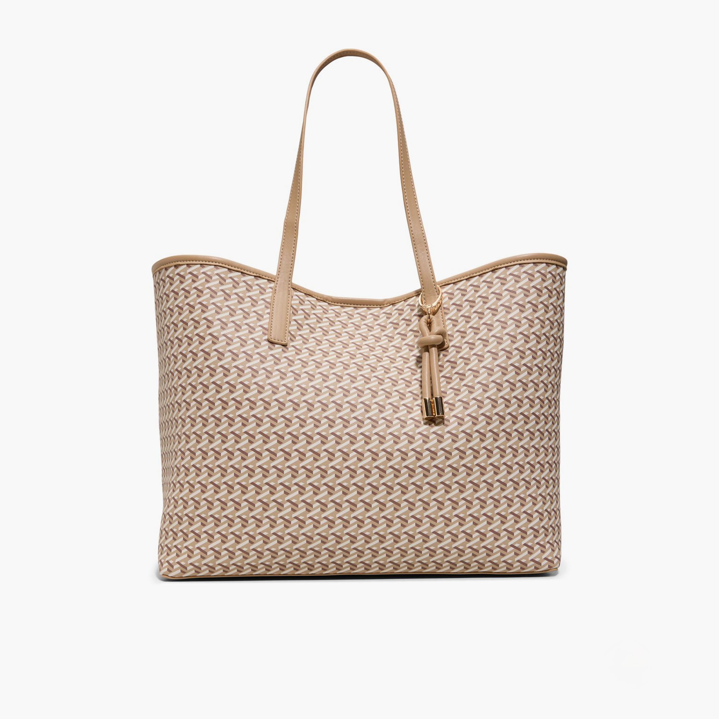 كول ات سبرينغ - شنطة تسوق مطبوعة بمقبضين وإغلاق مغناطيسي | 53 × 18 × 32 سم-women-bagsandwallets-handbags-image-6