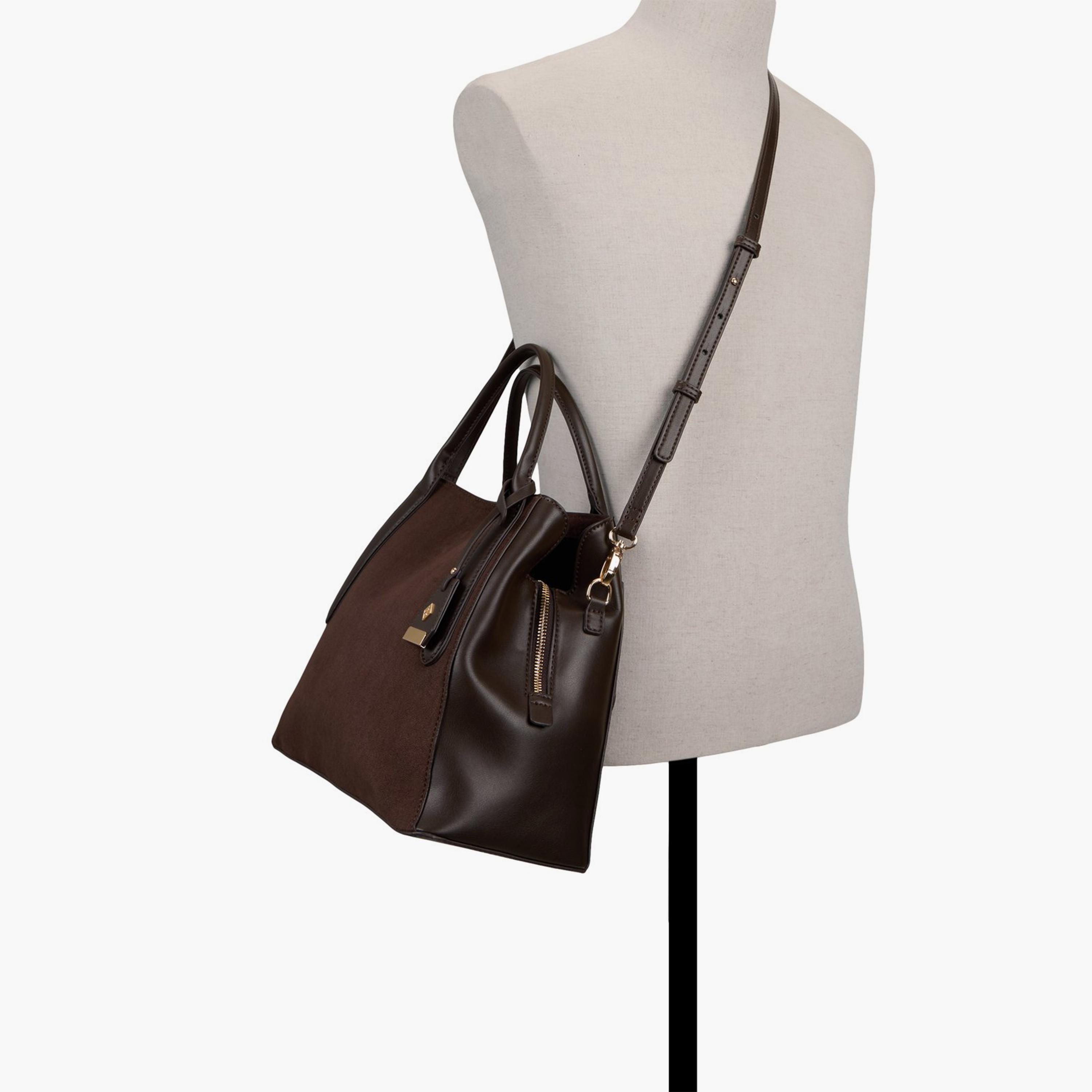 كول ات سبرينج شنطة كتف لوبري سادة مع حزام كروس قابل للفك-women-bagsandwallets-handbags-image-4