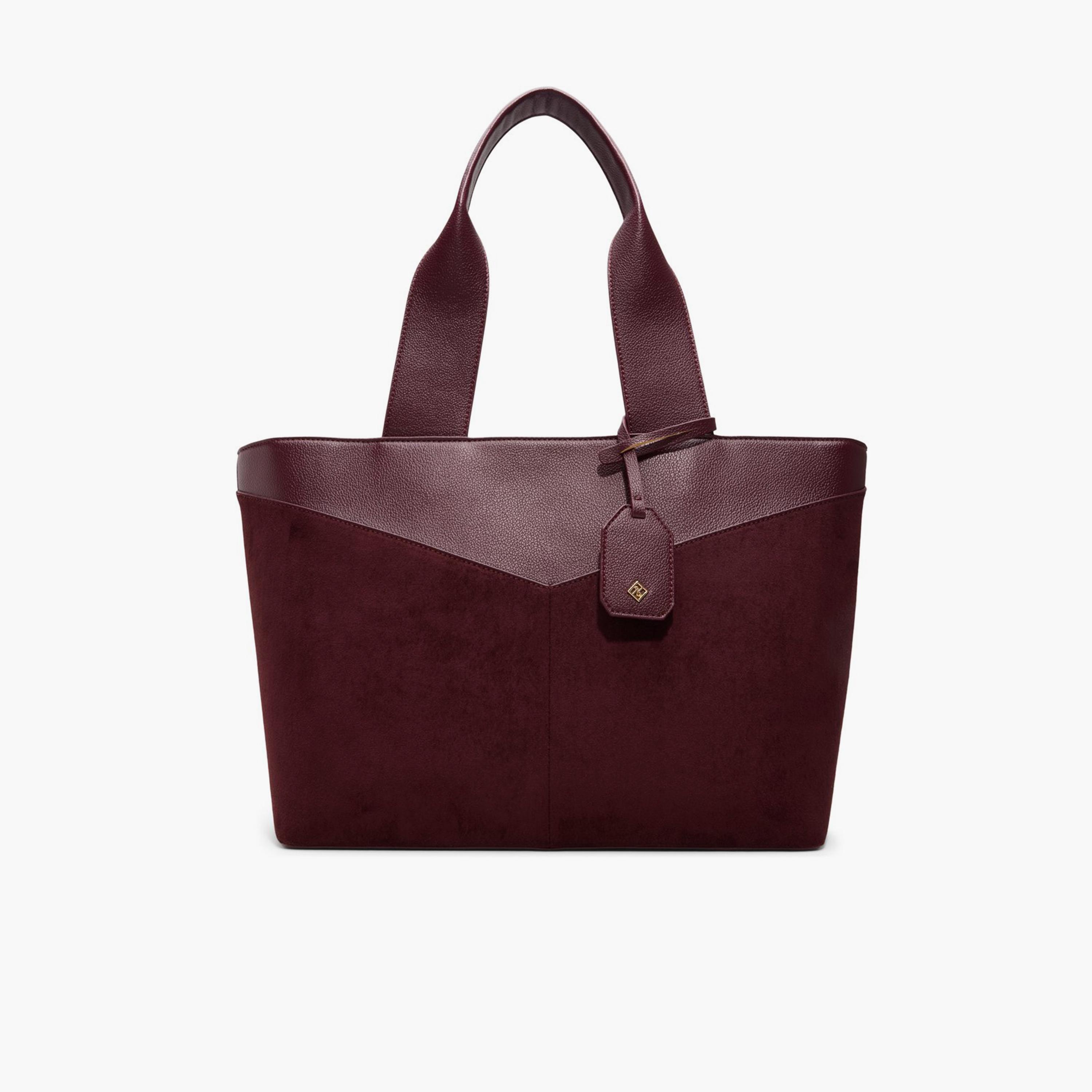 كول ات سبرينغ- شنطة توت منقوشة إغلاق بسحاب مقبض مزدوج | 49 × 36 × 16 سم-women-bagsandwallets-handbags-image-7