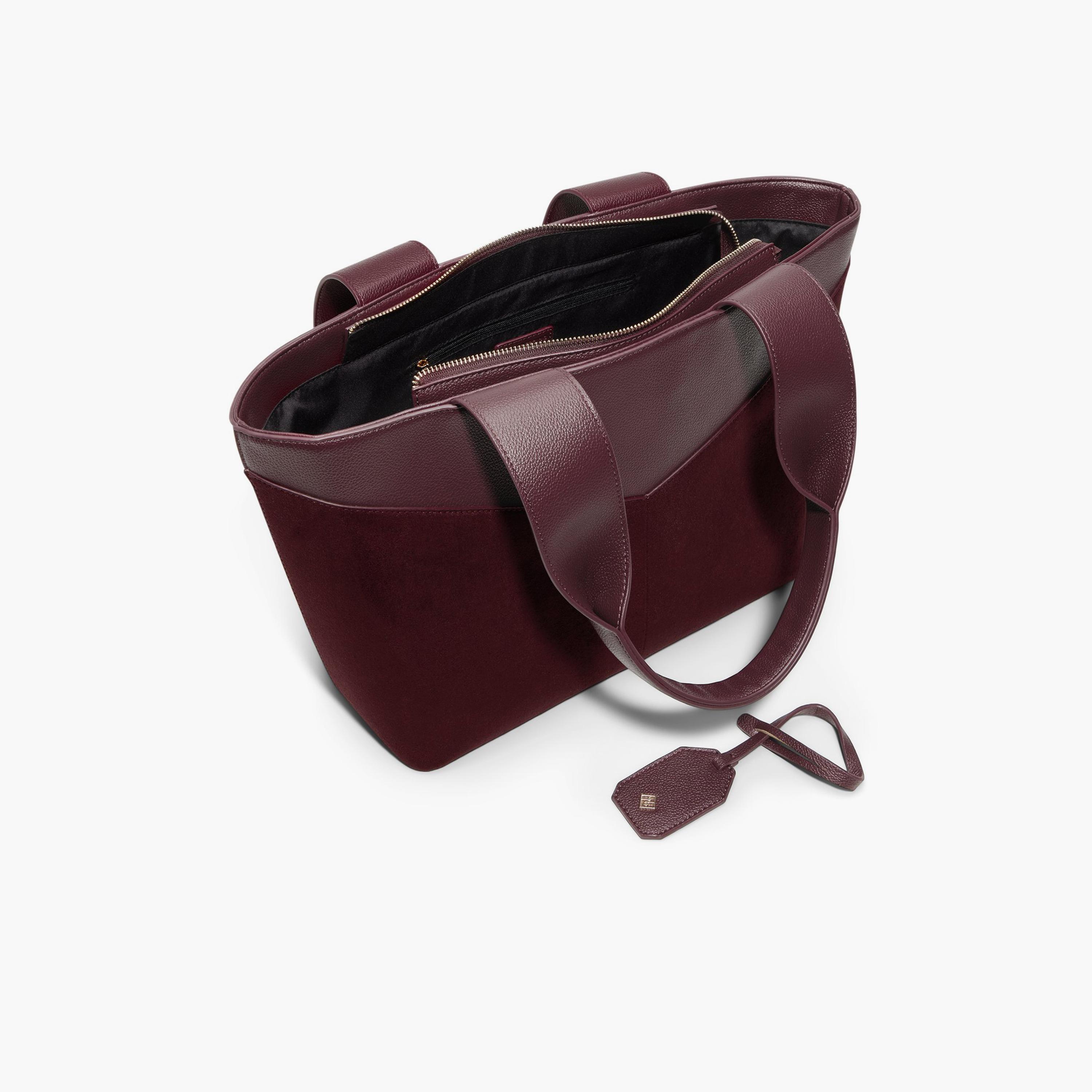 كول ات سبرينغ- شنطة توت منقوشة إغلاق بسحاب مقبض مزدوج | 49 × 36 × 16 سم-women-bagsandwallets-handbags-image-9