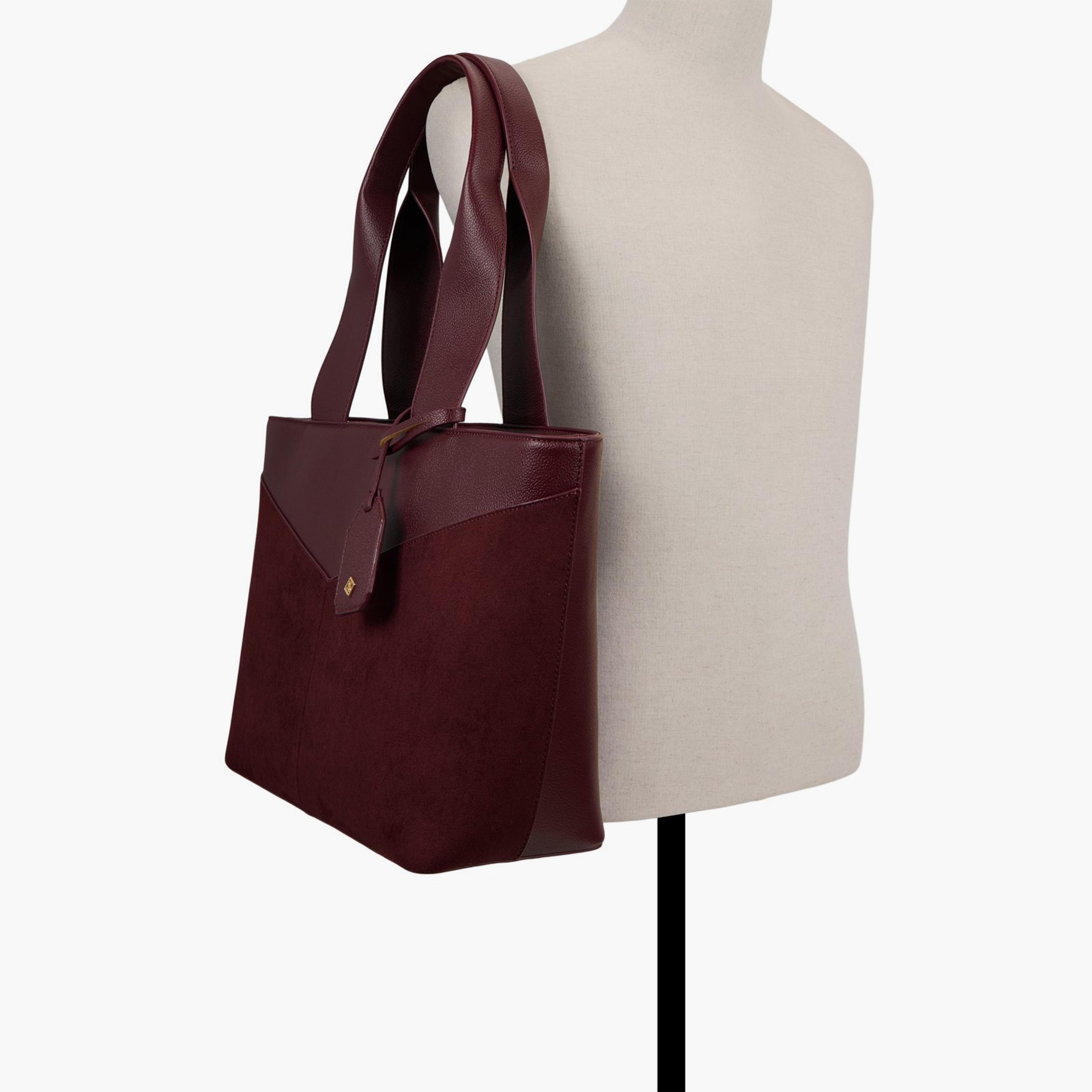 كول ات سبرينغ- شنطة توت منقوشة إغلاق بسحاب مقبض مزدوج | 49 × 36 × 16 سم-women-bagsandwallets-handbags-image-10