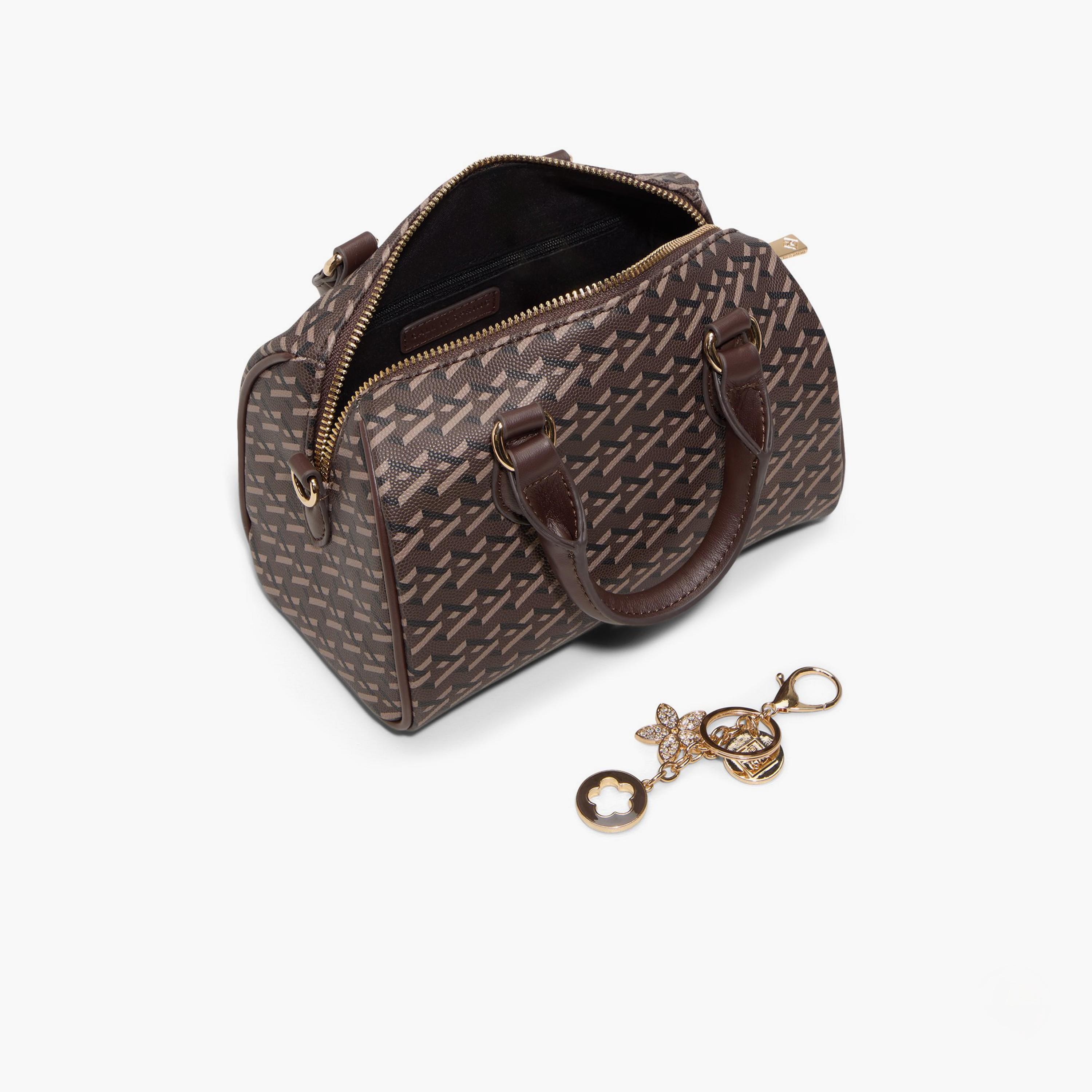 Call it Spring Tanaa Textured Double Handle Satchel Bag with Zipper Closure and Detachable Strap | 20 X 12 X 14 CM-women-bagsandwallets-handbags-image-3