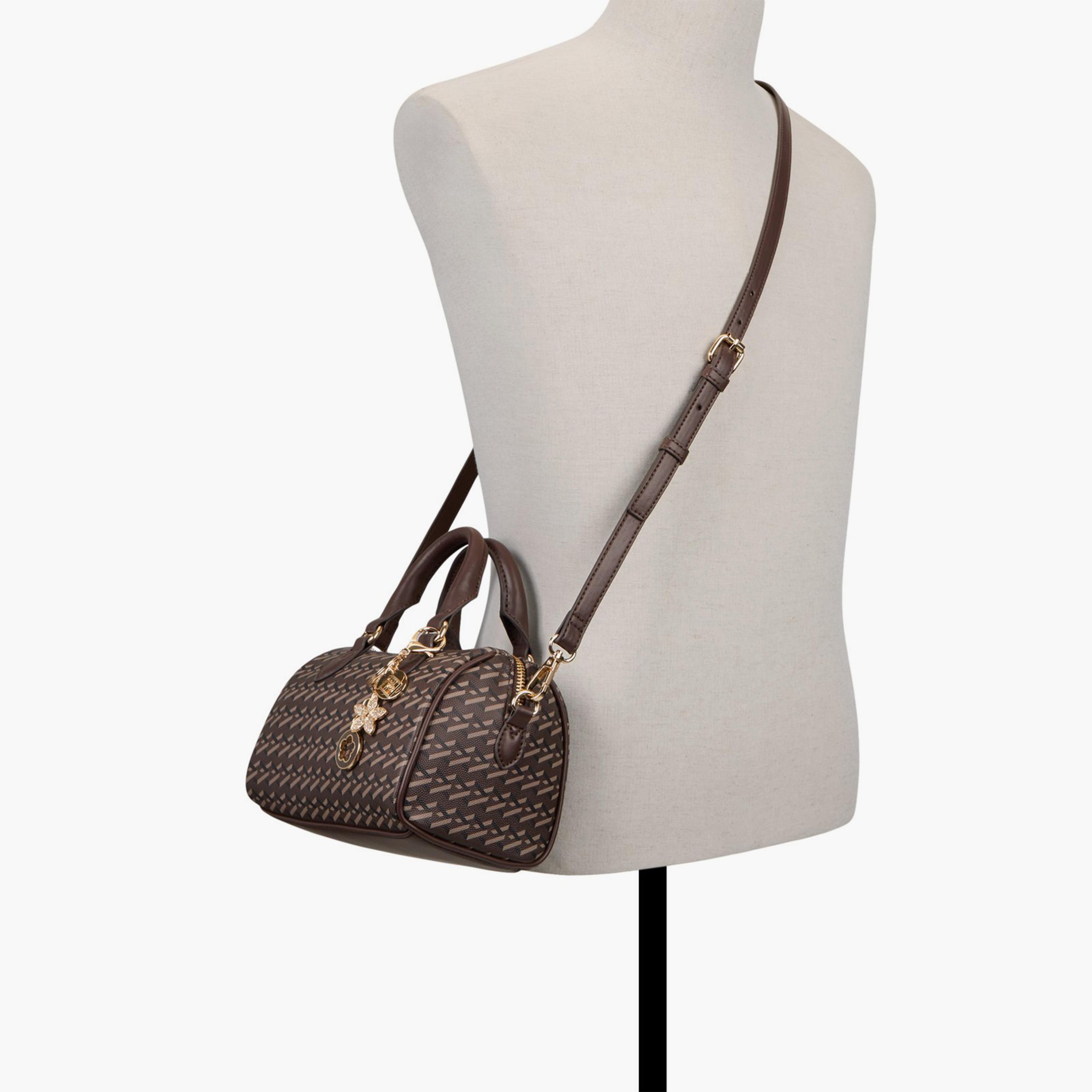 Call it Spring Tanaa Textured Double Handle Satchel Bag with Zipper Closure and Detachable Strap | 20 X 12 X 14 CM-women-bagsandwallets-handbags-image-4