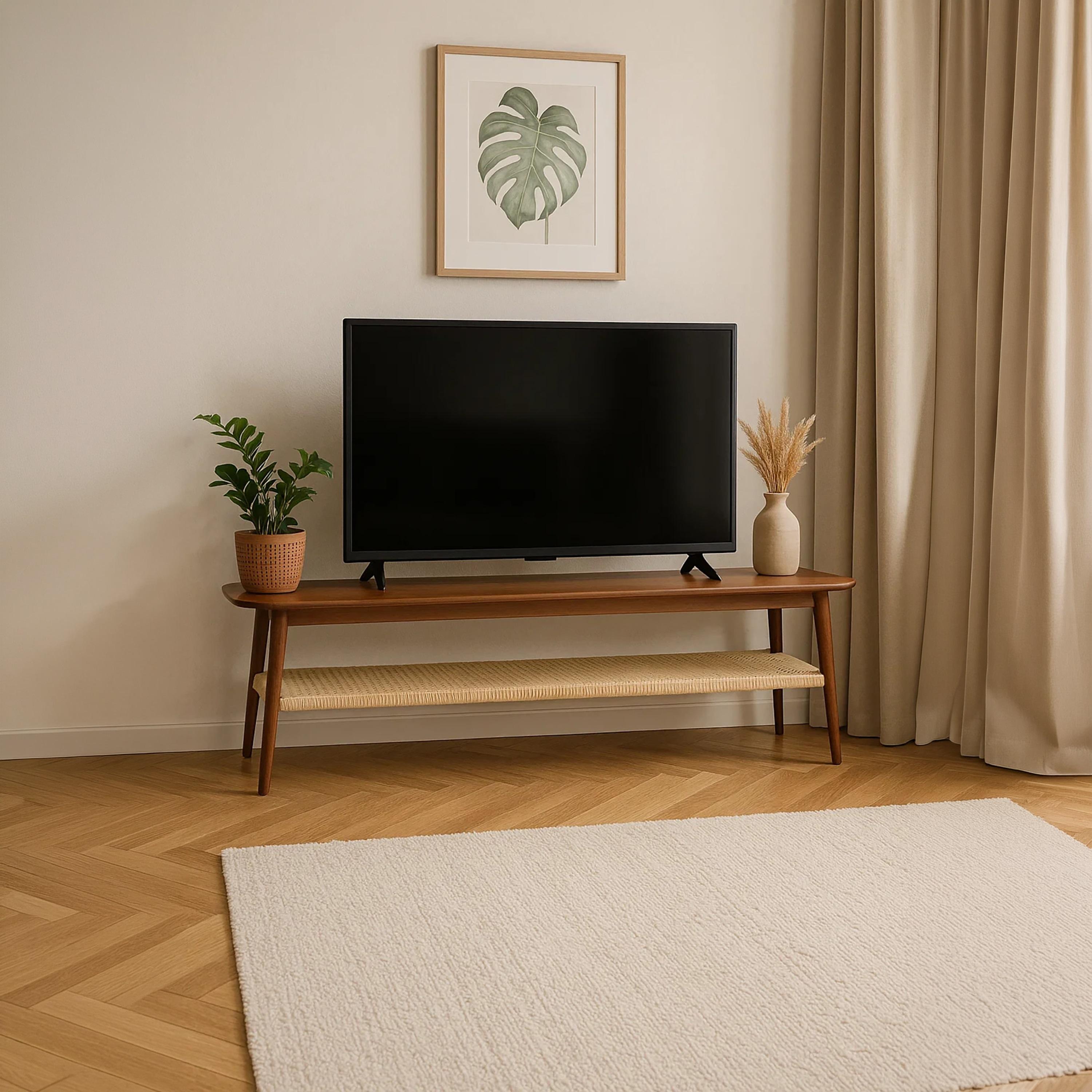 طاولة تلفزيون خشبية برف واحد من ماريا هومز-furniture-livingroom-tvandmediaunits-image-2