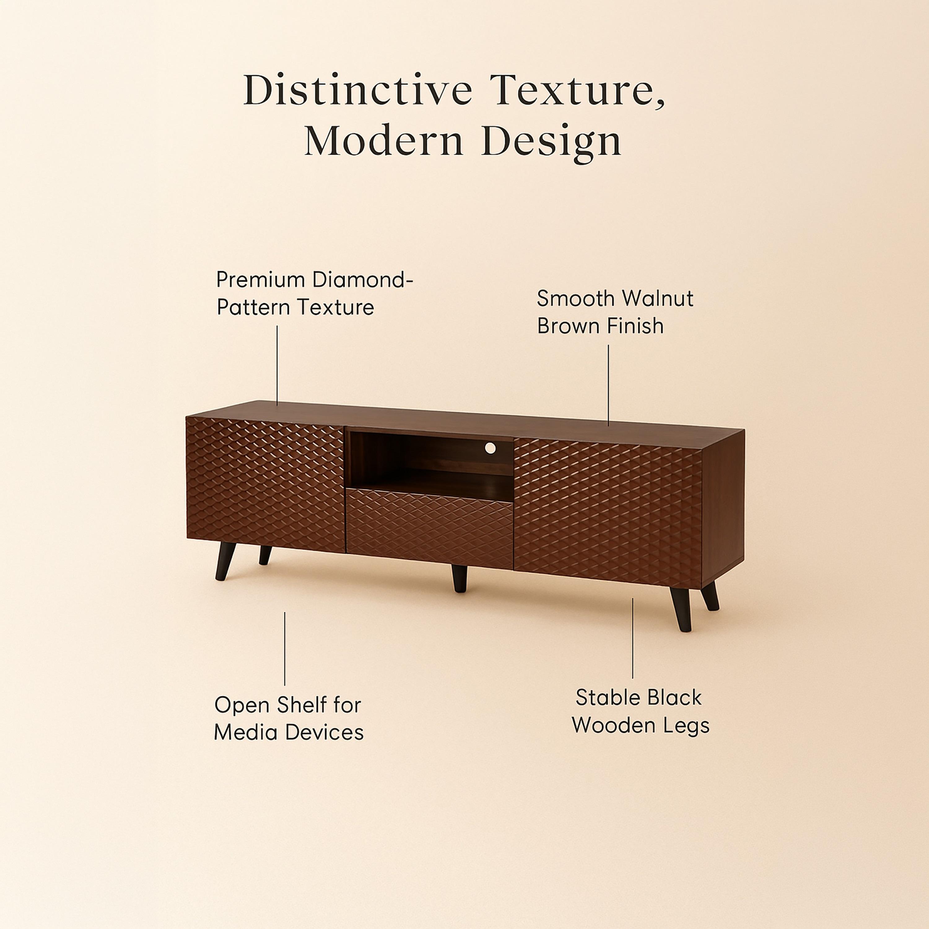 طاولة تلفزيون خشبية مع خزائن تخزين من ماريا هومز-furniture-livingroom-tvandmediaunits-image-5