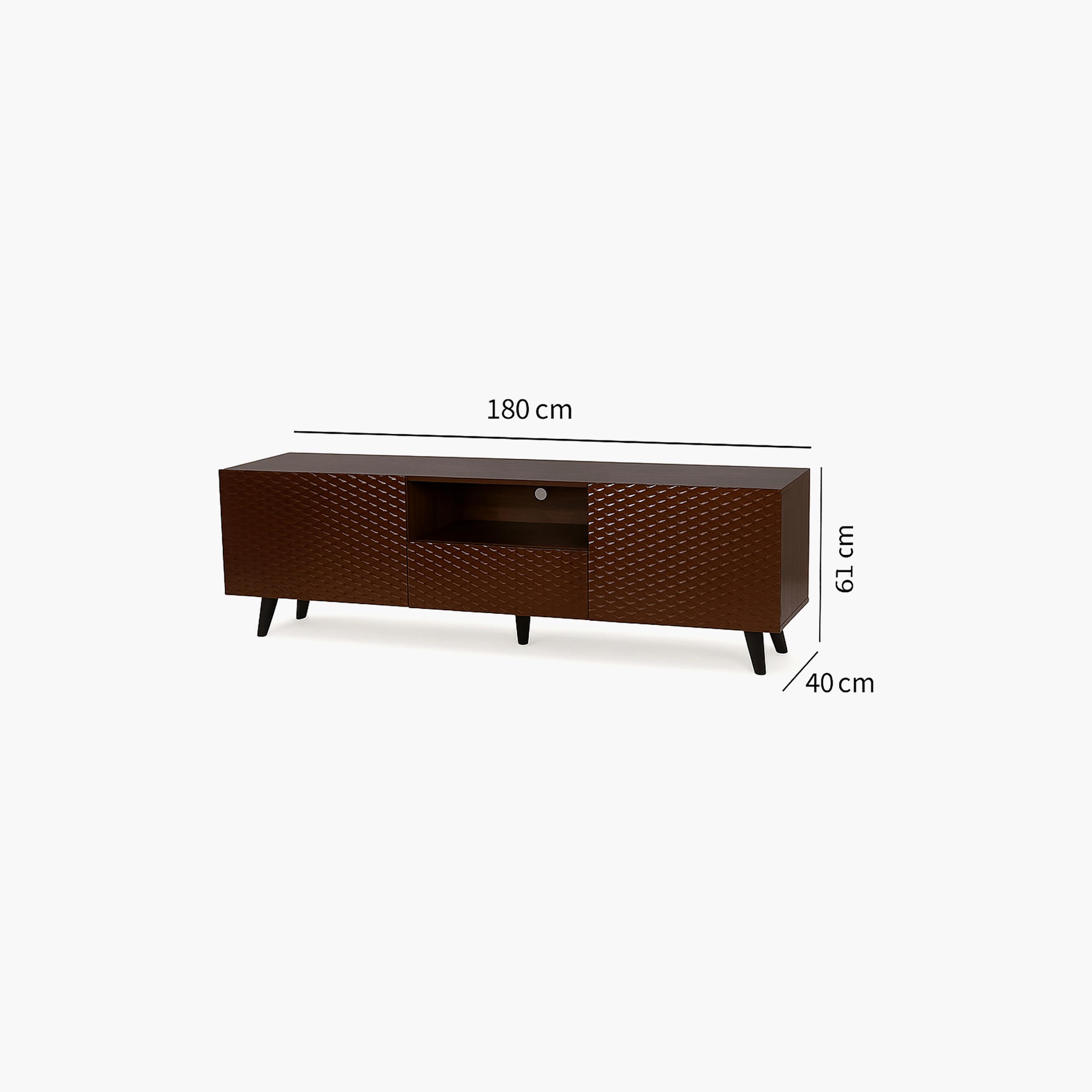 طاولة تلفزيون خشبية مع خزائن تخزين من ماريا هومز-furniture-livingroom-tvandmediaunits-image-6